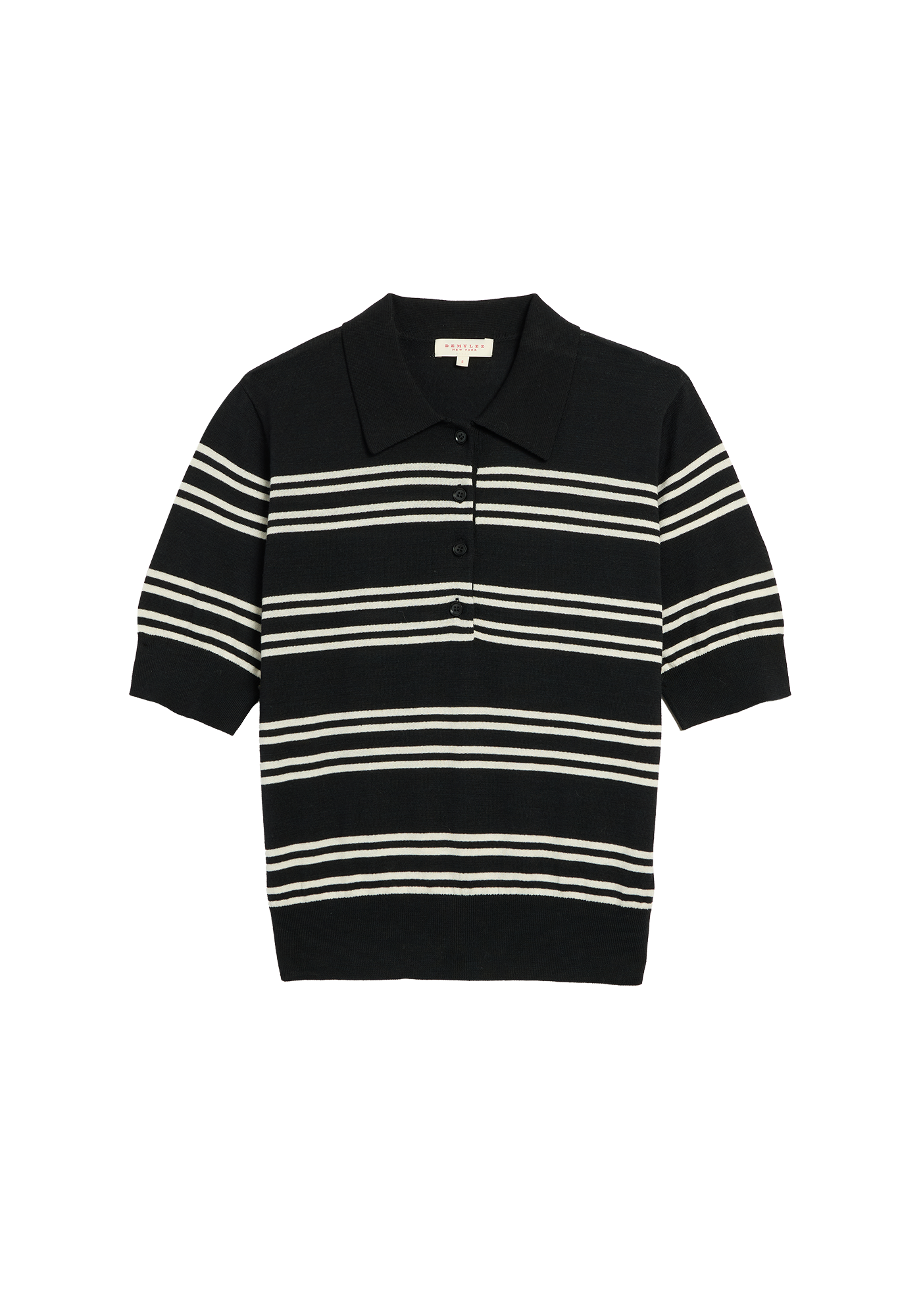 Norah Stripe Cotton Polo Top