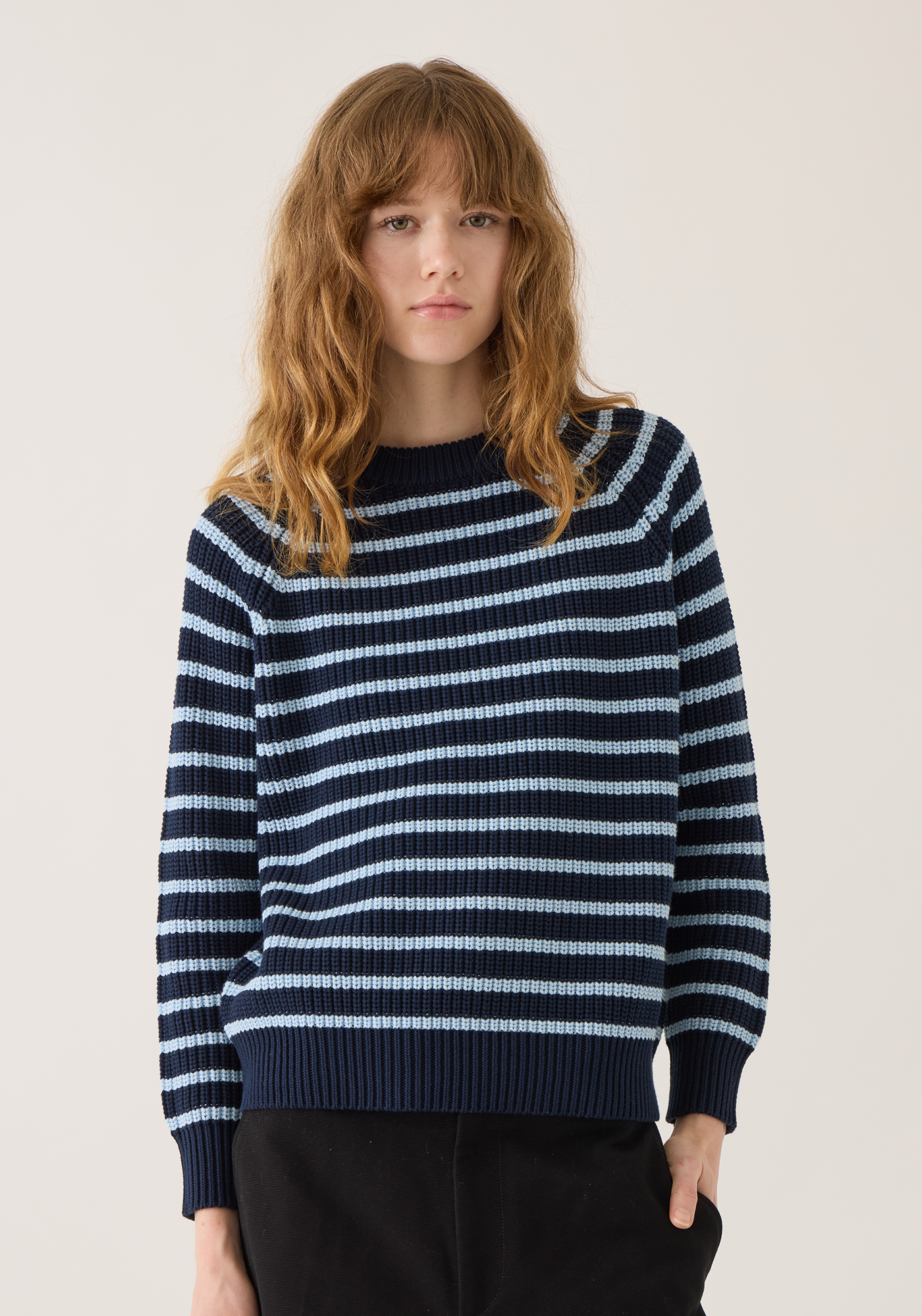 Phoebe Stripe Cotton Sweater
