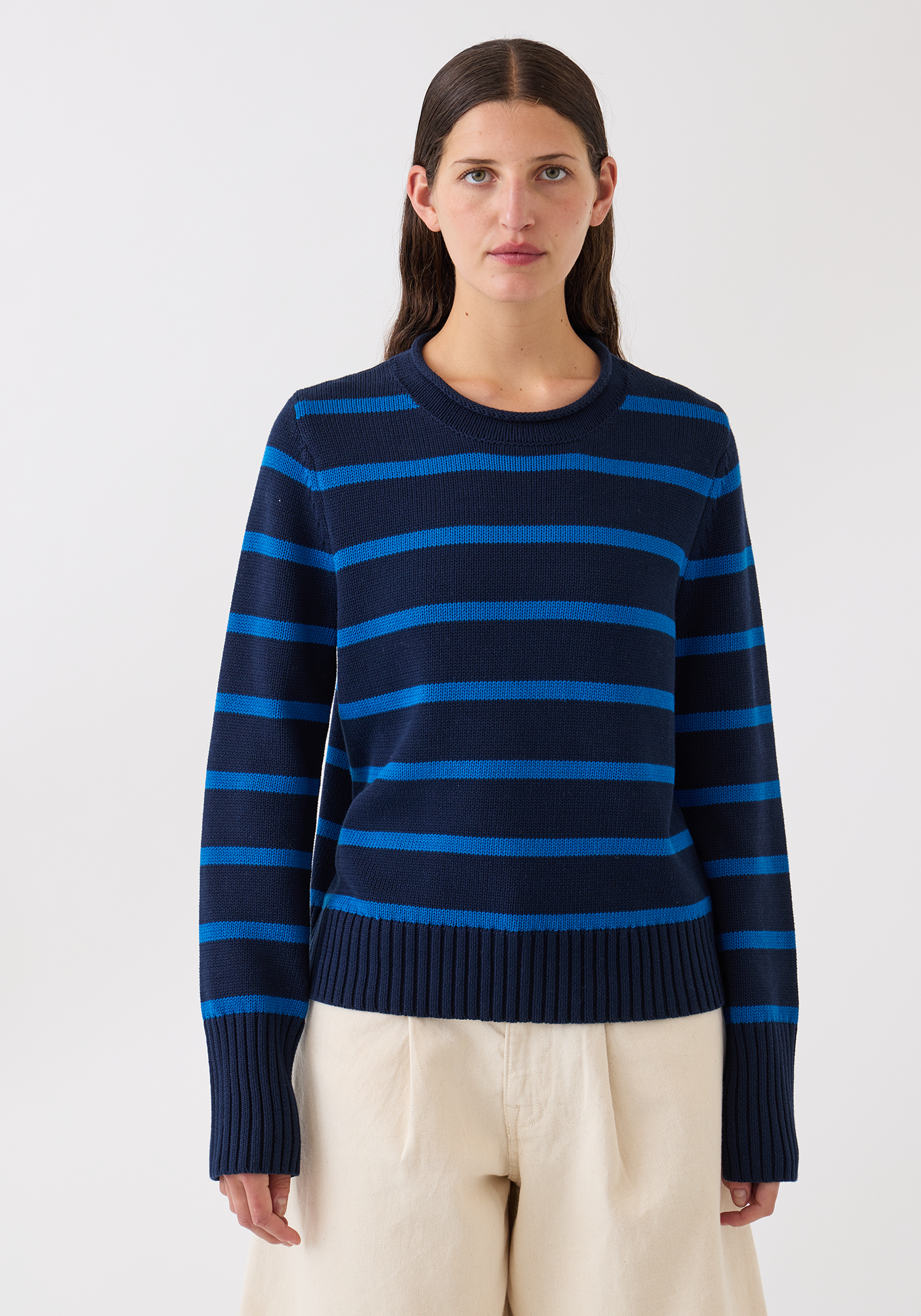 Quinn Stripe Cotton Sweater