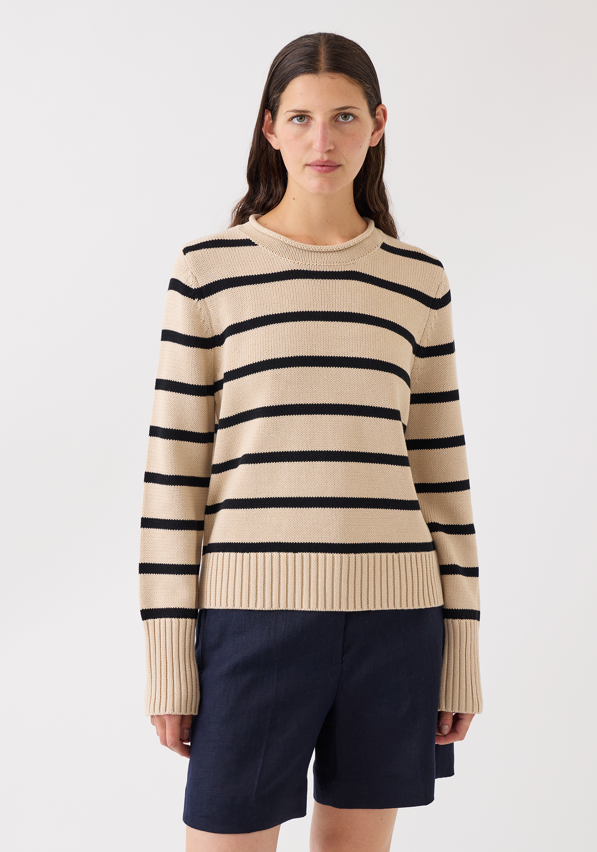 Quinn Stripe Cotton Sweater
