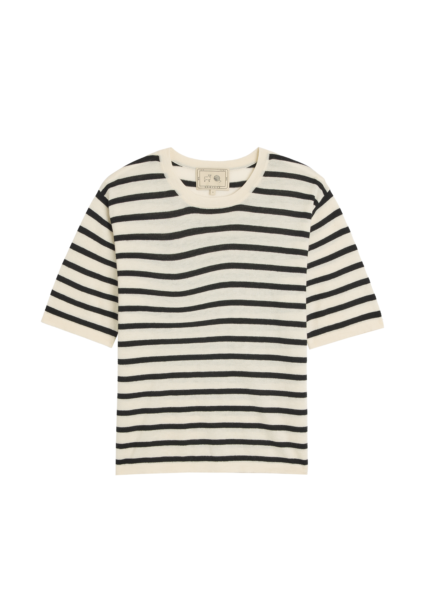 Remy Stripe Superfine Cashmere Top