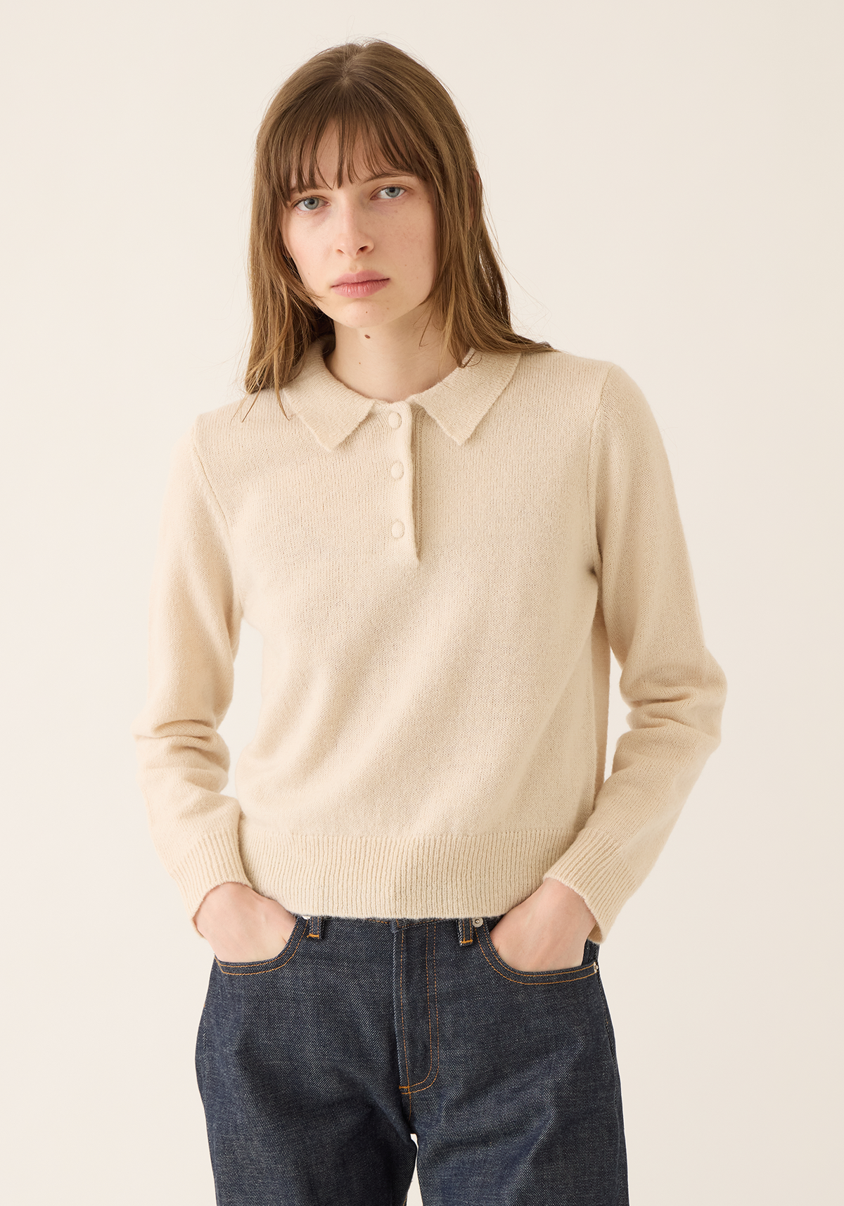 Robin Alpaca Polo Sweater