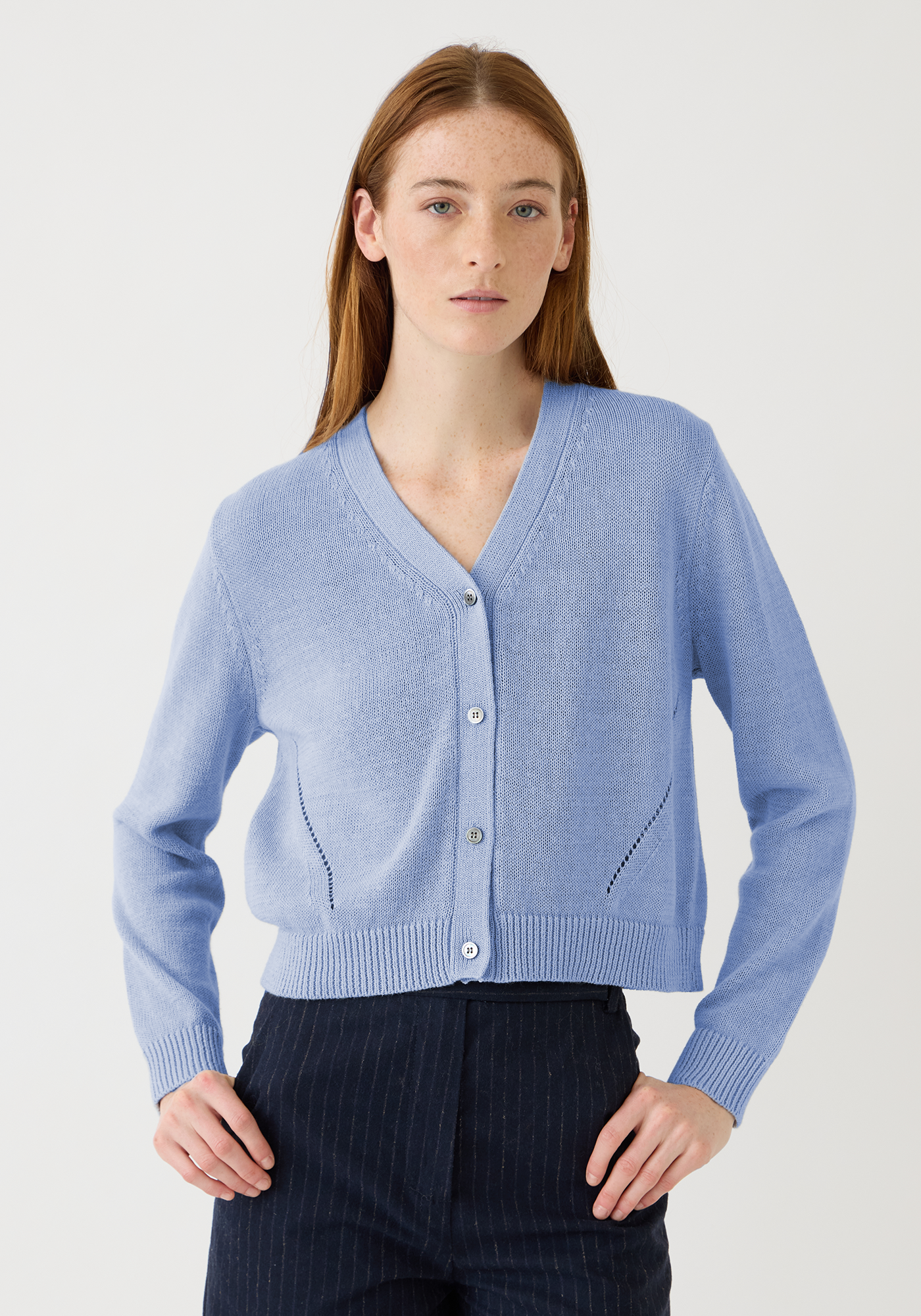 Sara Cotton Linen Cardigan