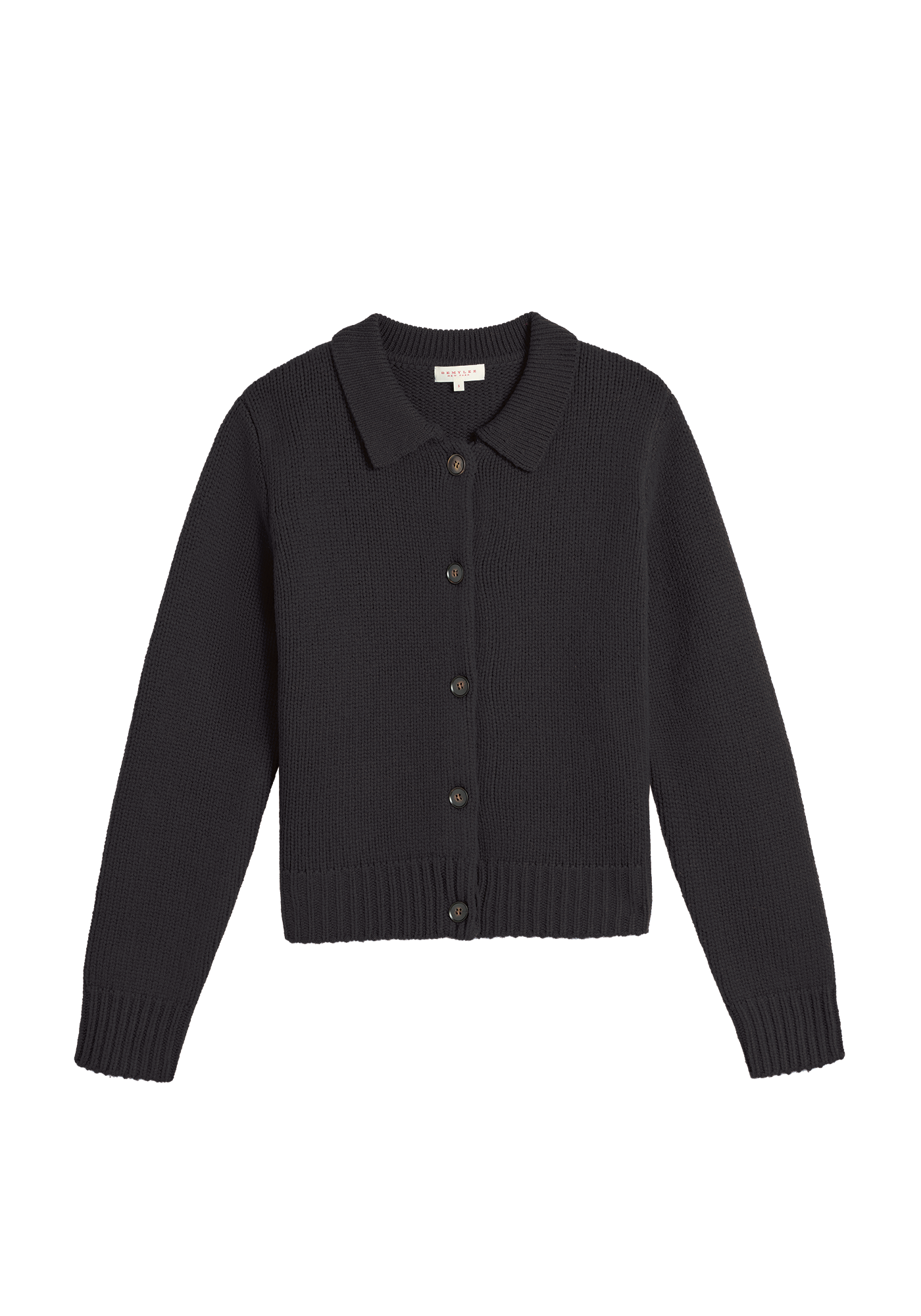Treena Lambswool Polo Cardigan