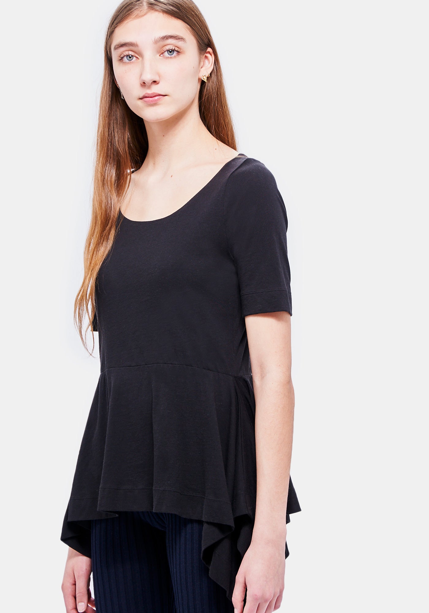 Caroll Pima Cotton Top - Black