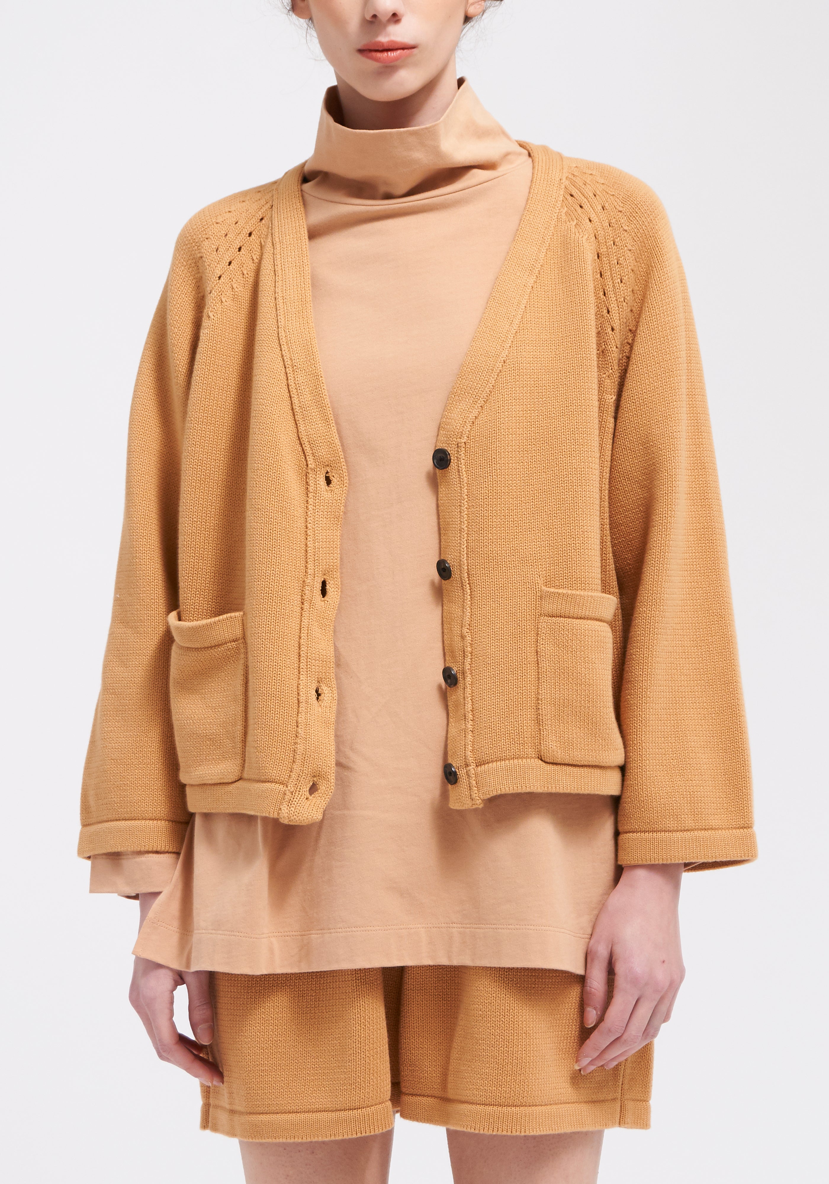 Phoebie Cardigan - Light Camel