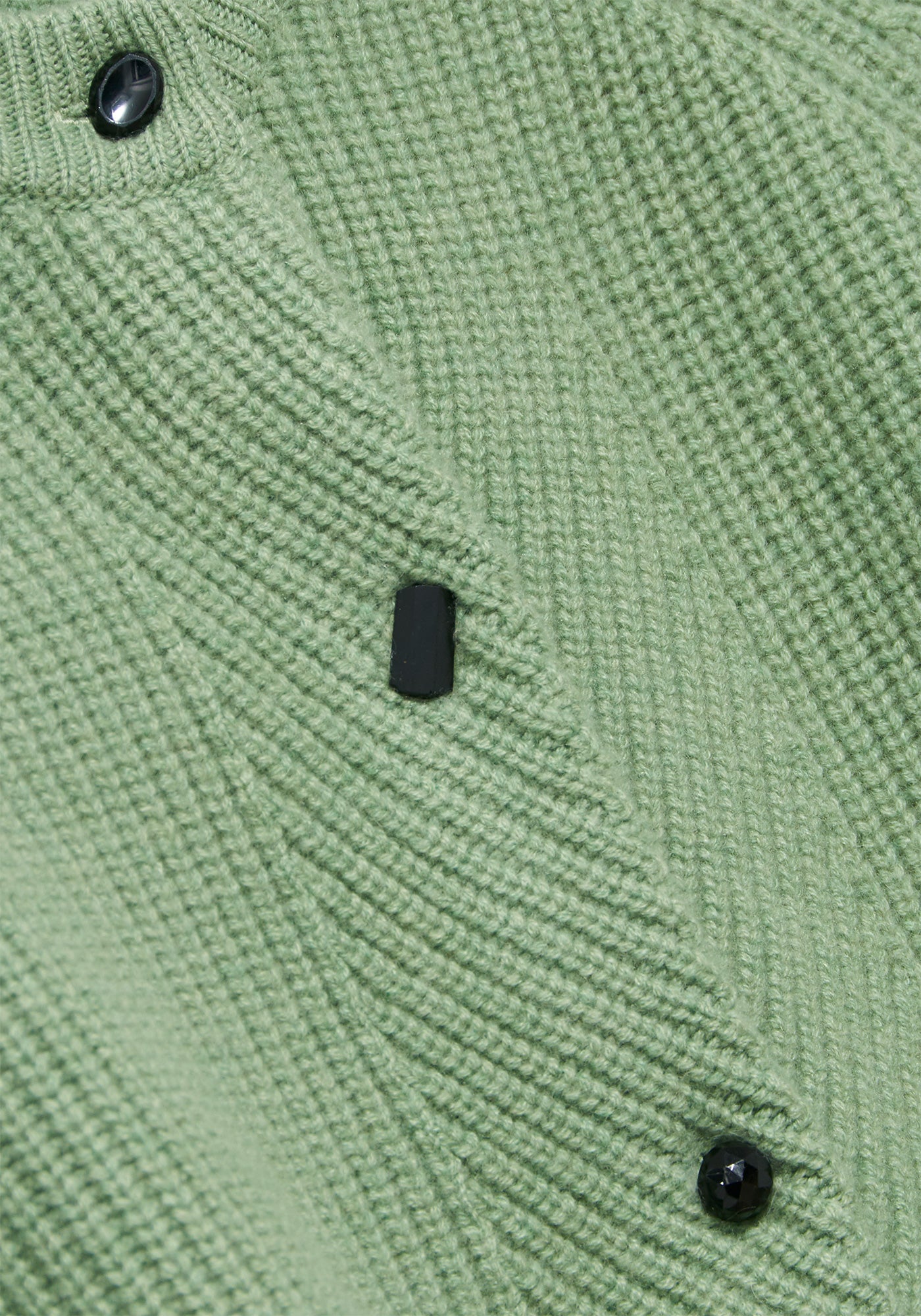 Sage Green Cashmere Mindy Cardigan - Black Glass Mix