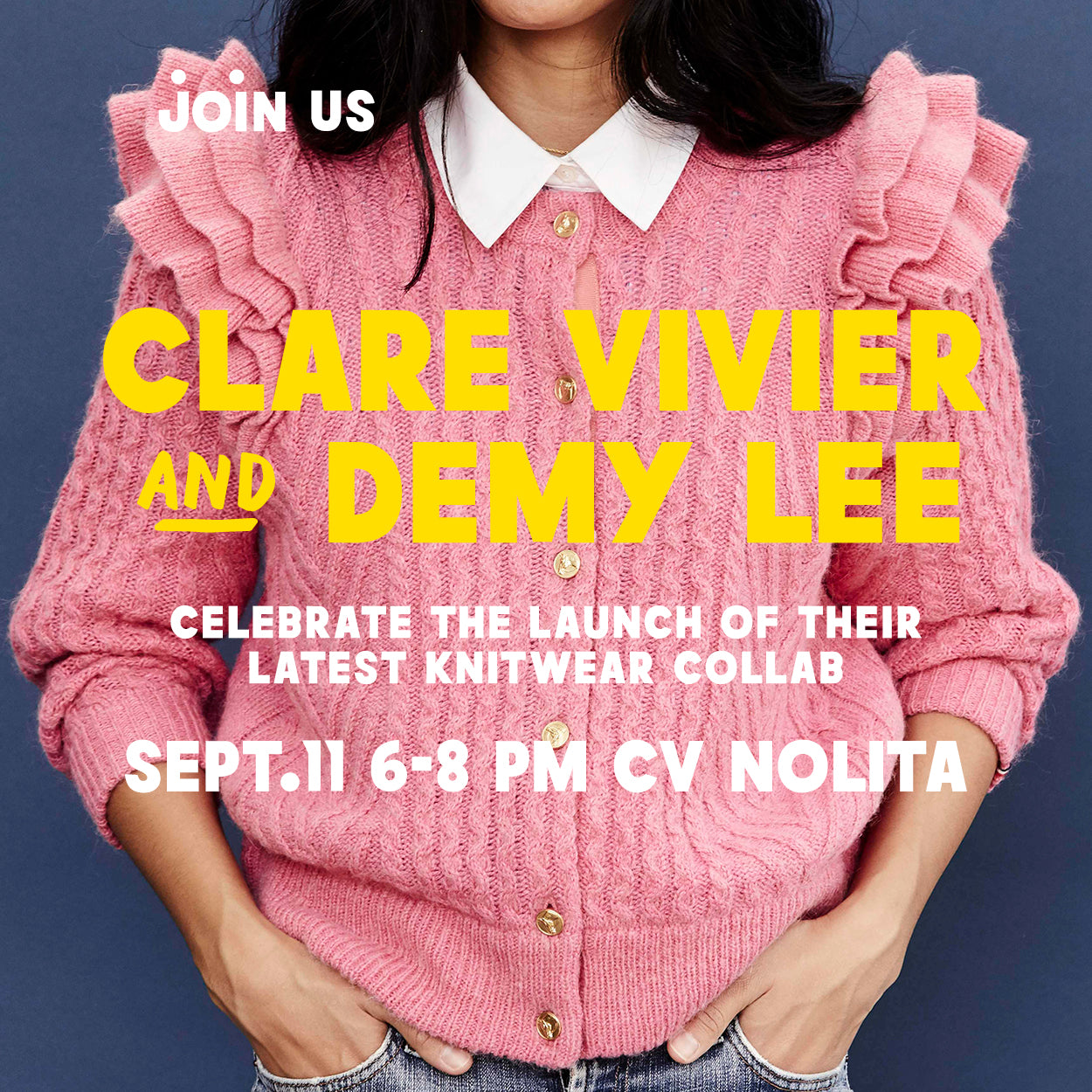 Clare V. + DEMYLEE - Sweater Launch in NYC