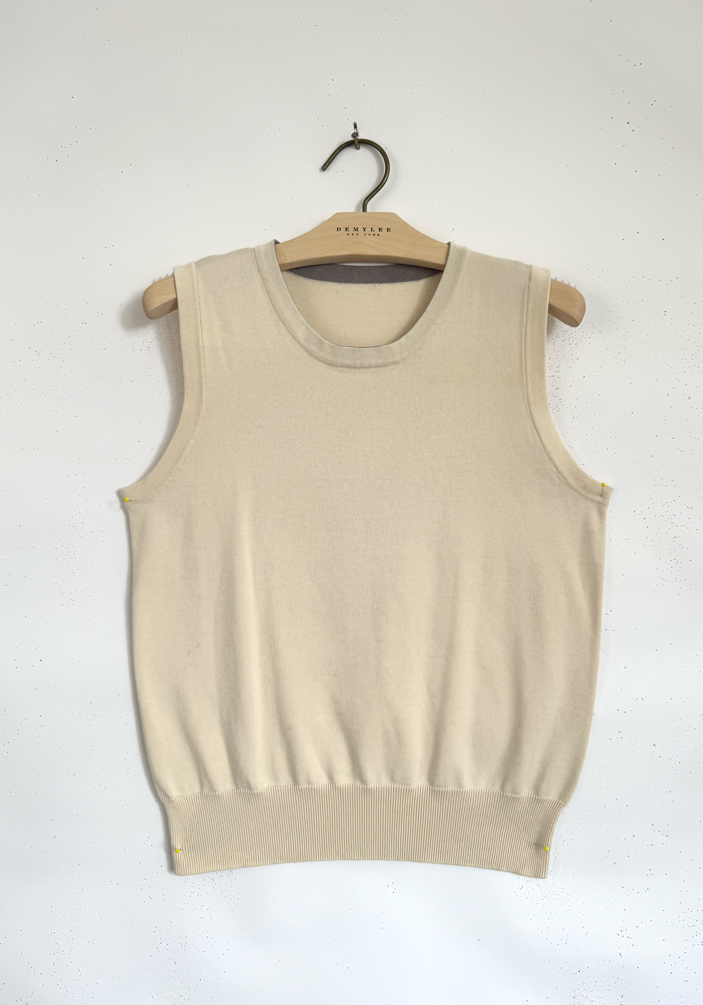 Crewneck Sleeveless Top - Ivory