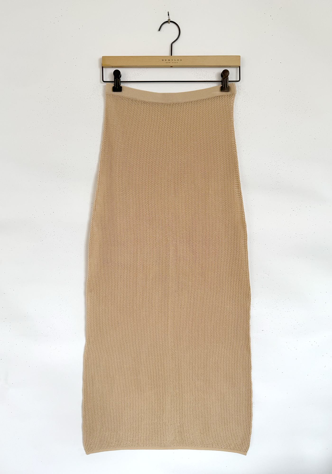 Fine Cotton Mesh Skirt - Sand