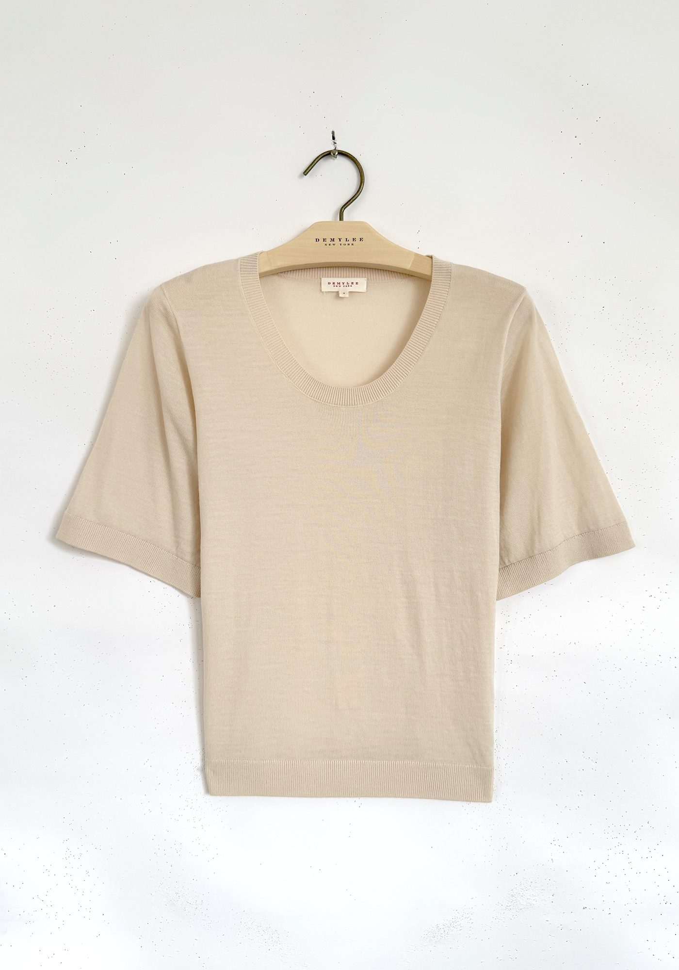 Superfine Merino Short Sleeve Top - Coconut