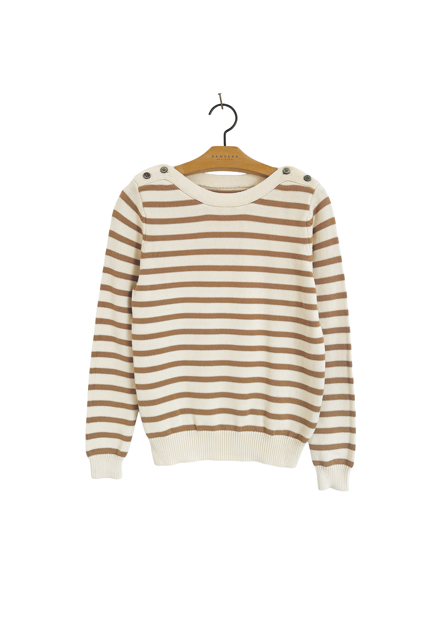 Off White / Brown Stripe Sweater