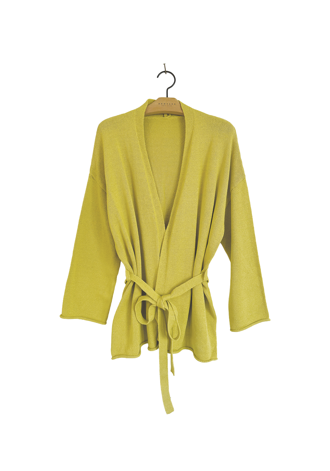 Tie Cardigan - Lime