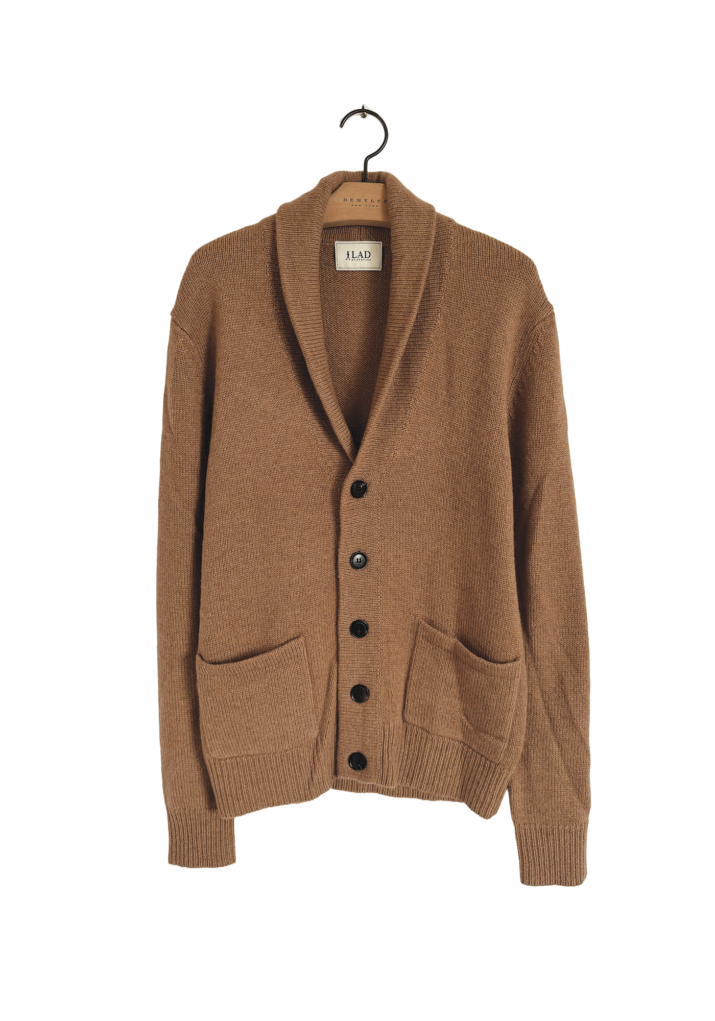 Wool Cardigan - Saddle Brown