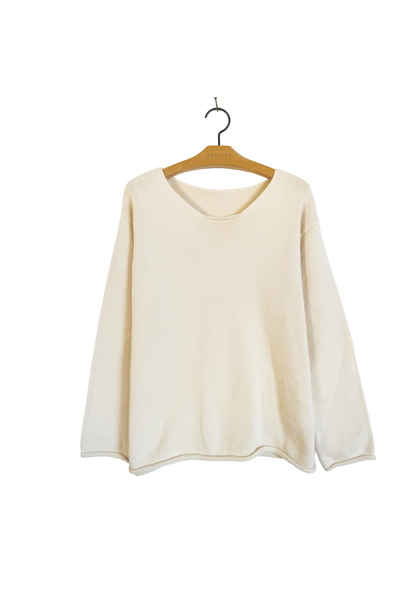 Rolled Edge Sweater - Off White