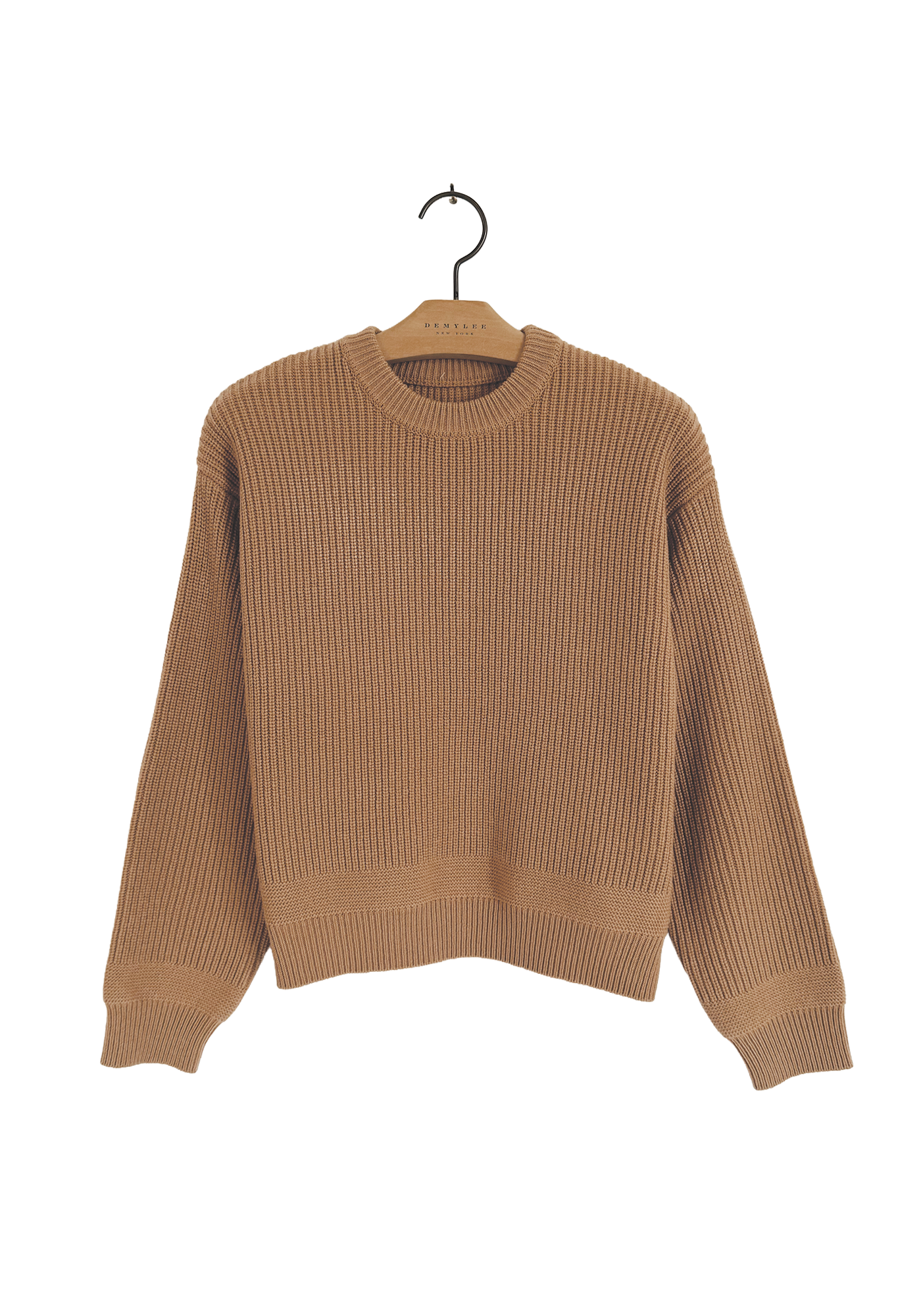 Ribbed Wool Sweater - Brown
