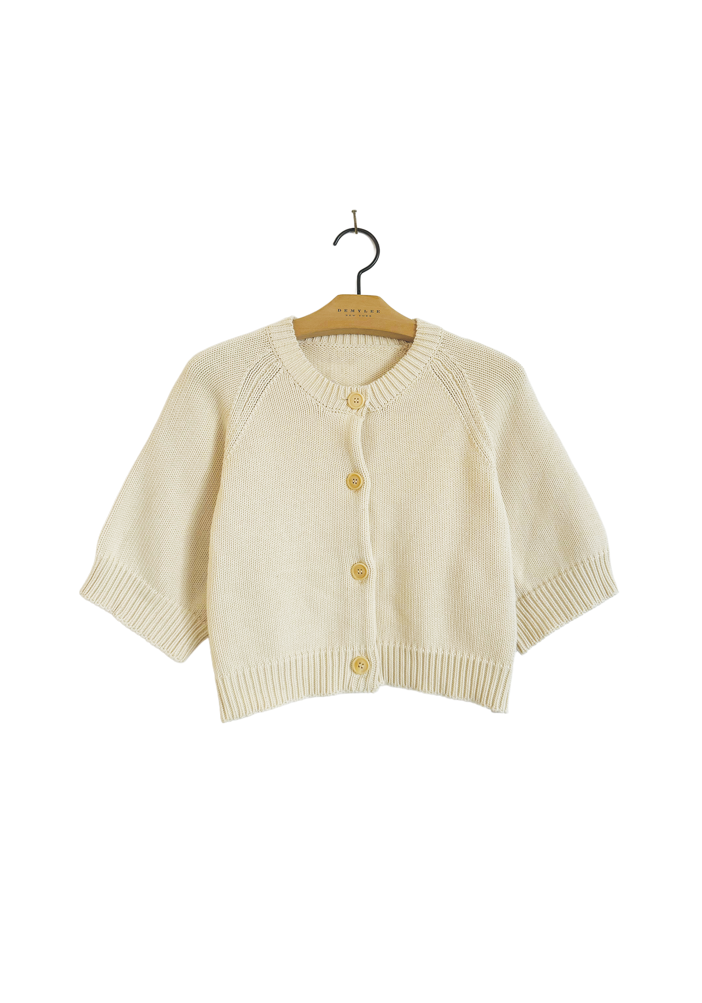 Short-Sleeve Cardigan - Off White