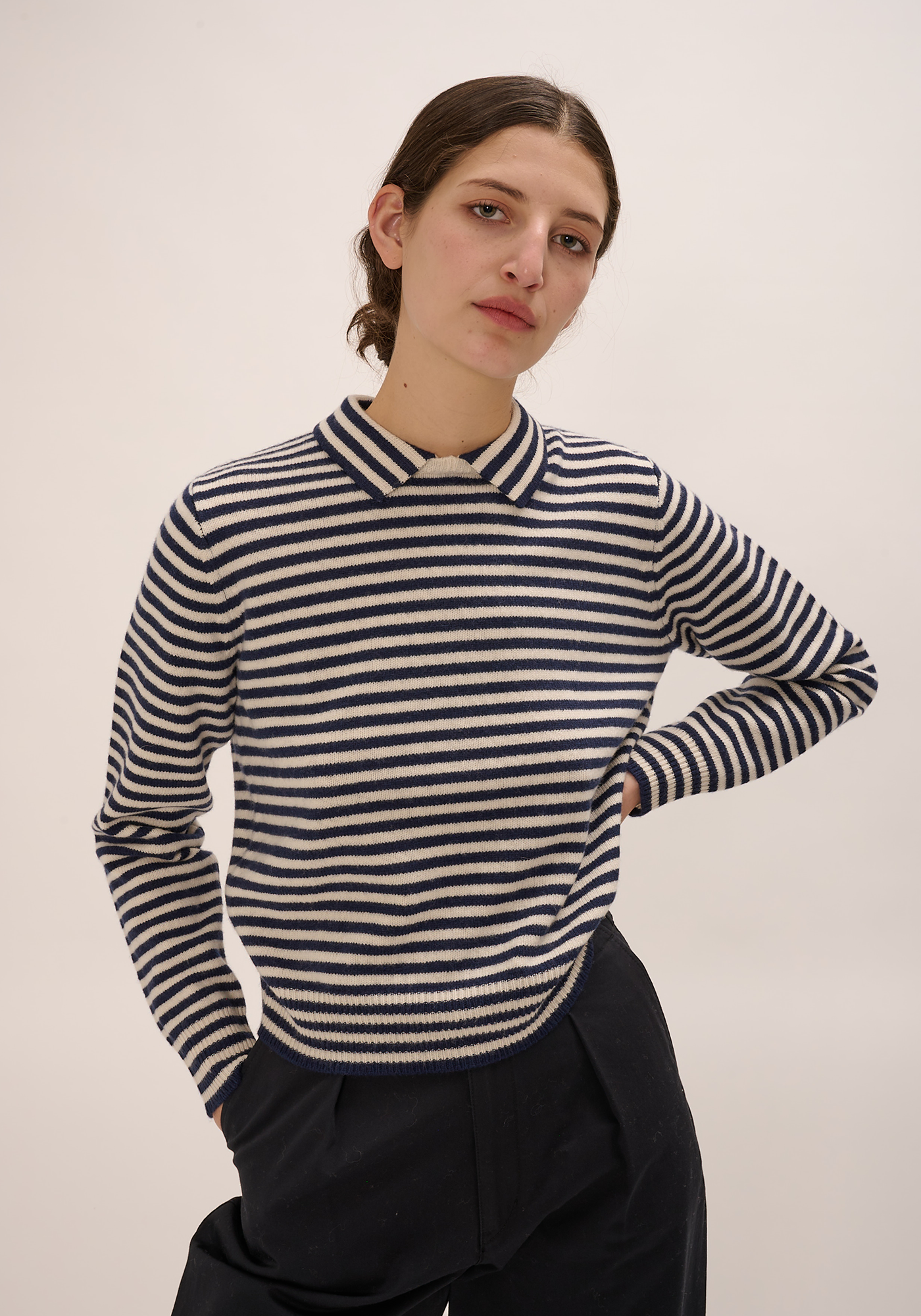 Apis Stripe Lambswool Sweater