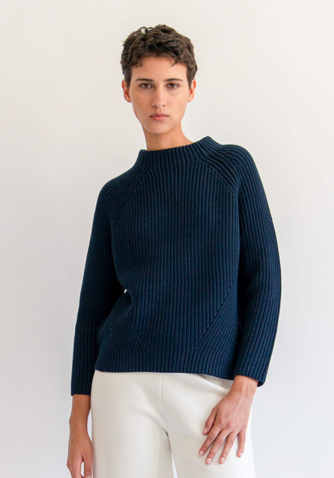 Daphne Solid Cotton Sweater