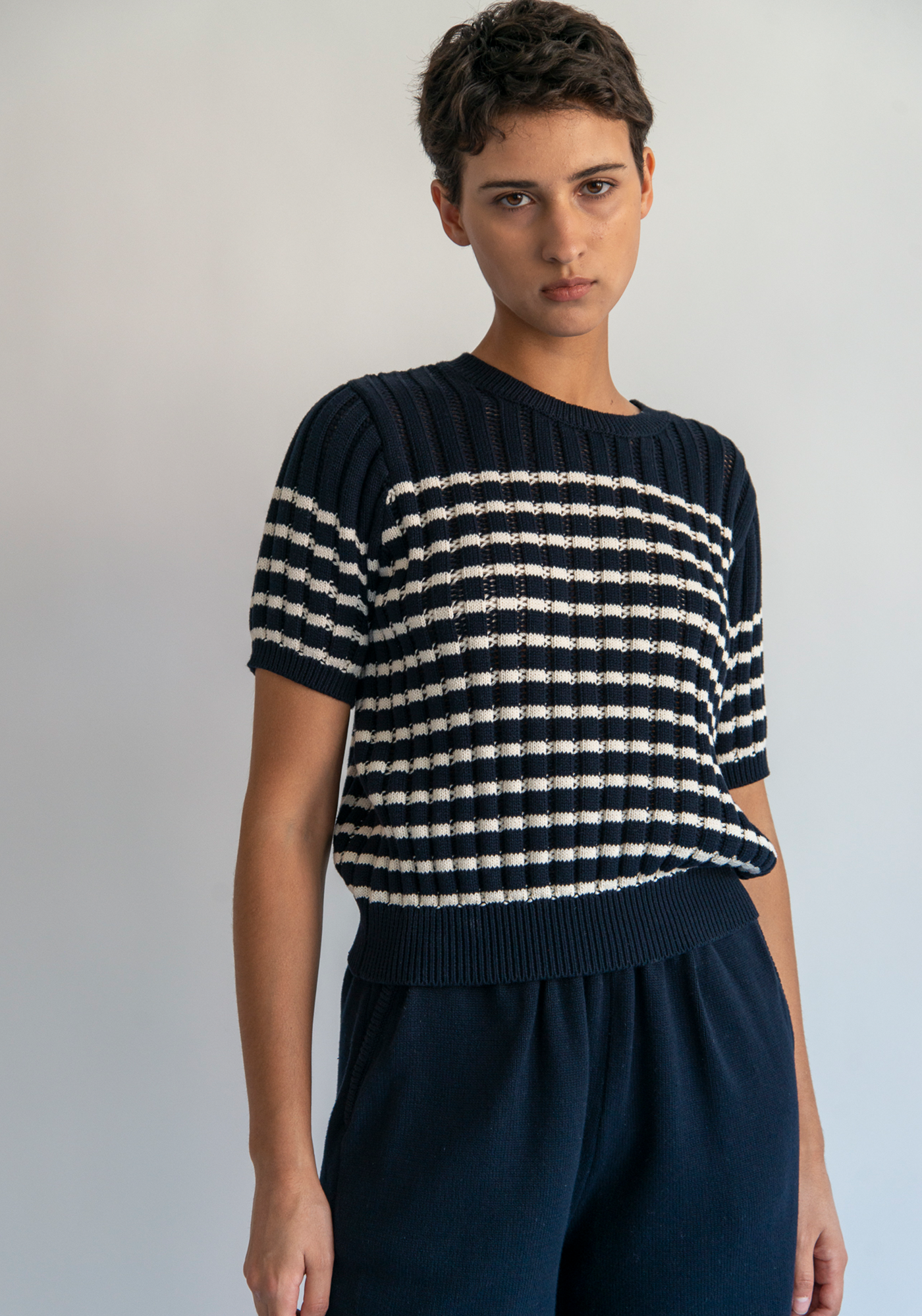 Ikuya Stripe Organic Cotton Top