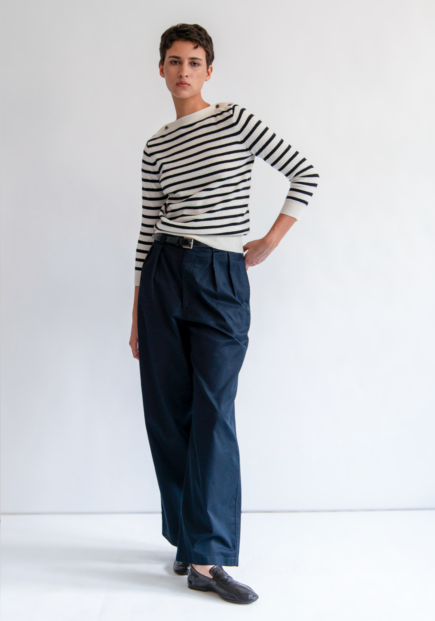 Jamie Stripe Cashmere Sweater