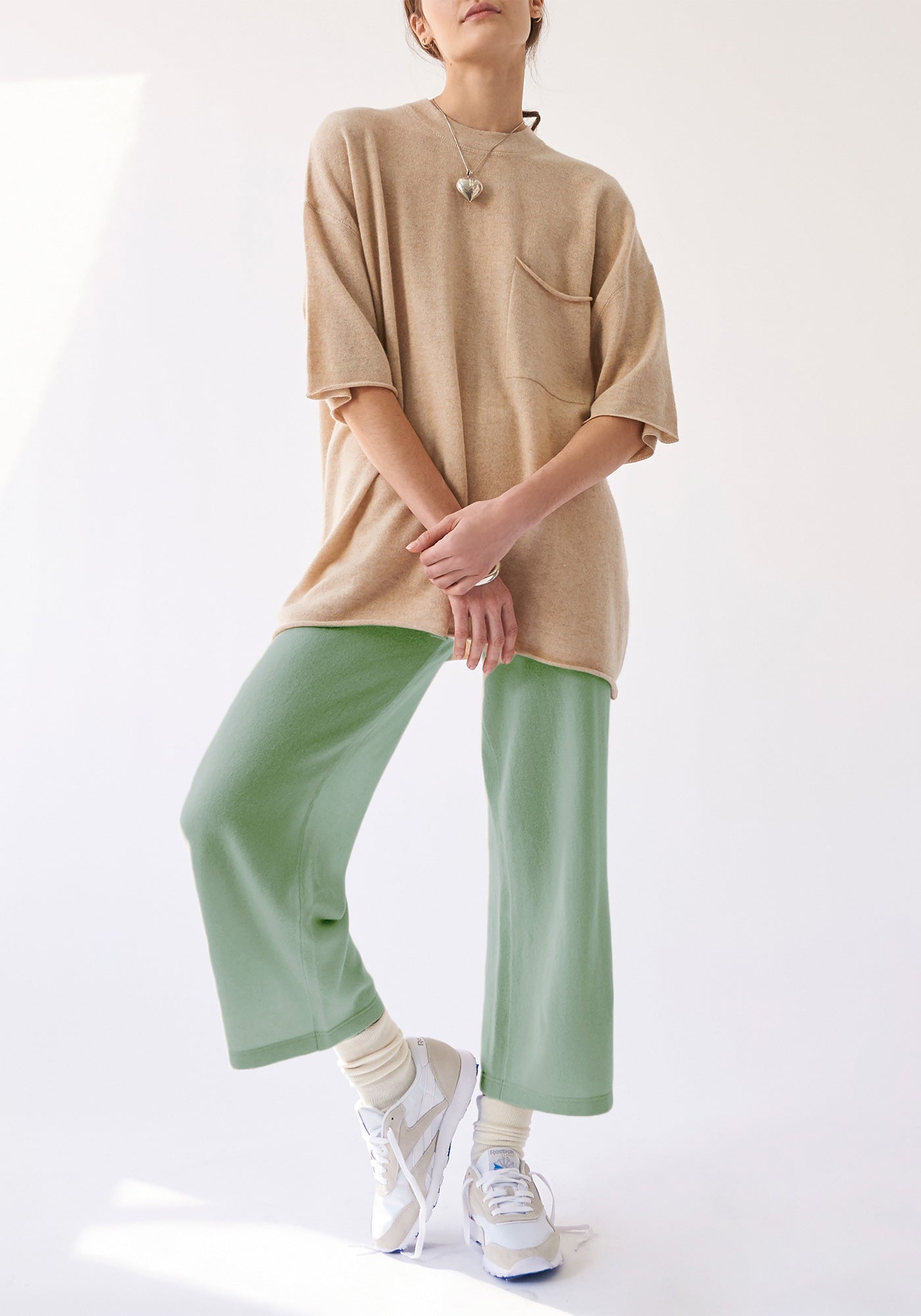 Jamie Cashmere Ankle Pant - Pistachio