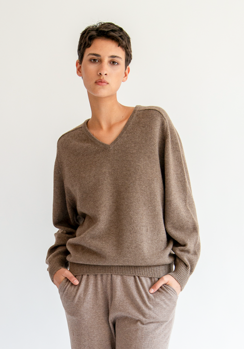 Jovie Cashmere Sweater in Milky Blue main image 1