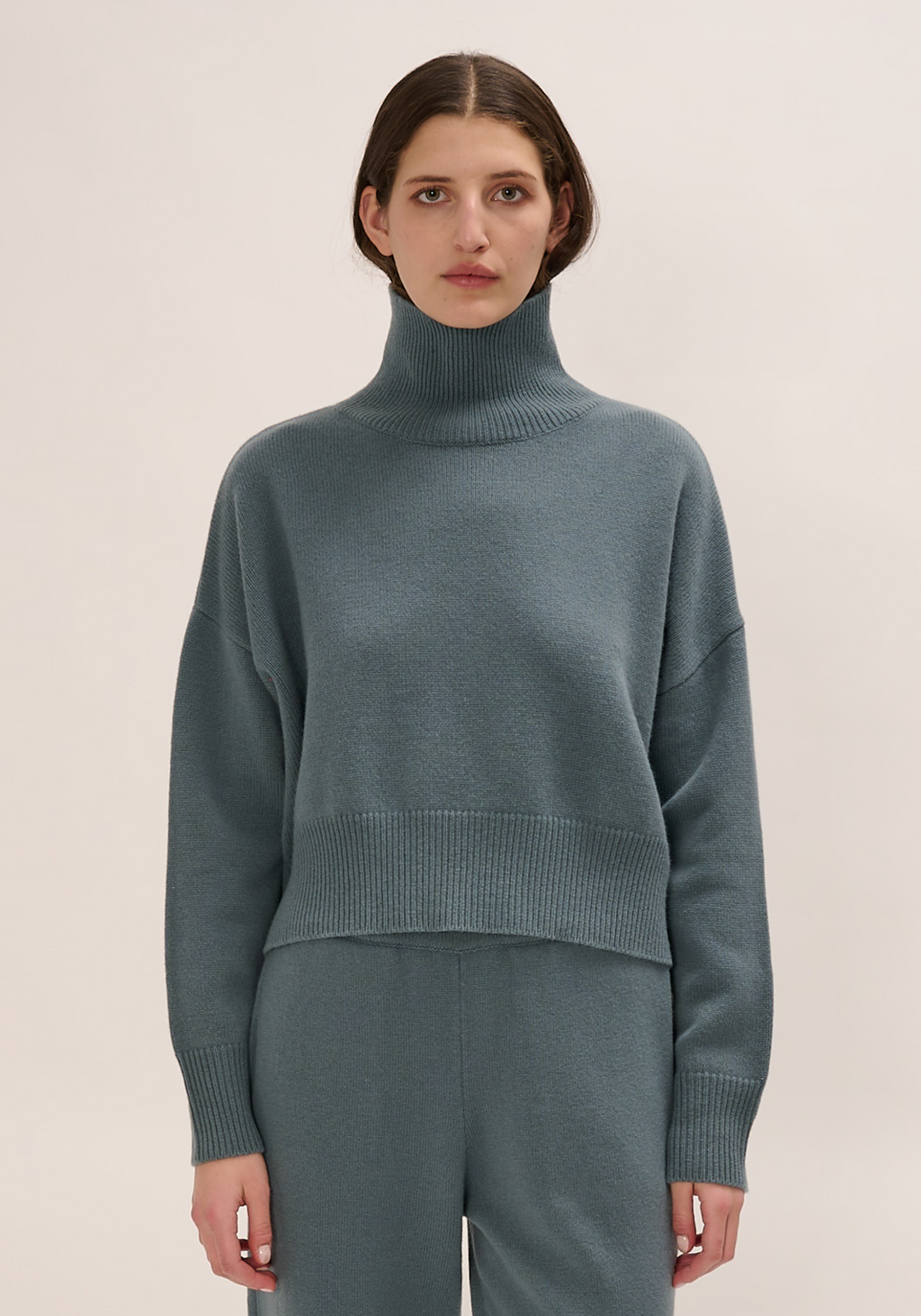 Women Monogram long turtleneck outlet merino wool