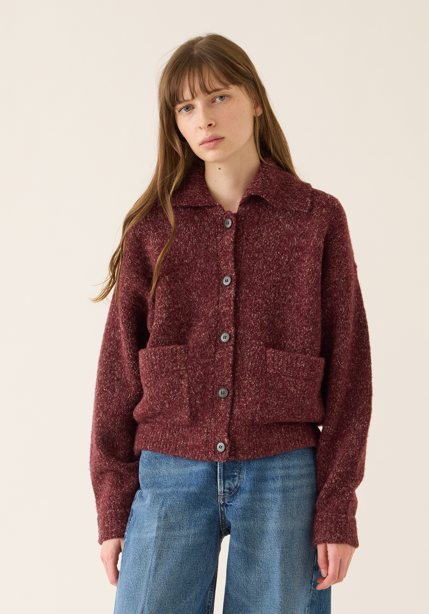Alice Speckled Wool Alpaca Cardigan