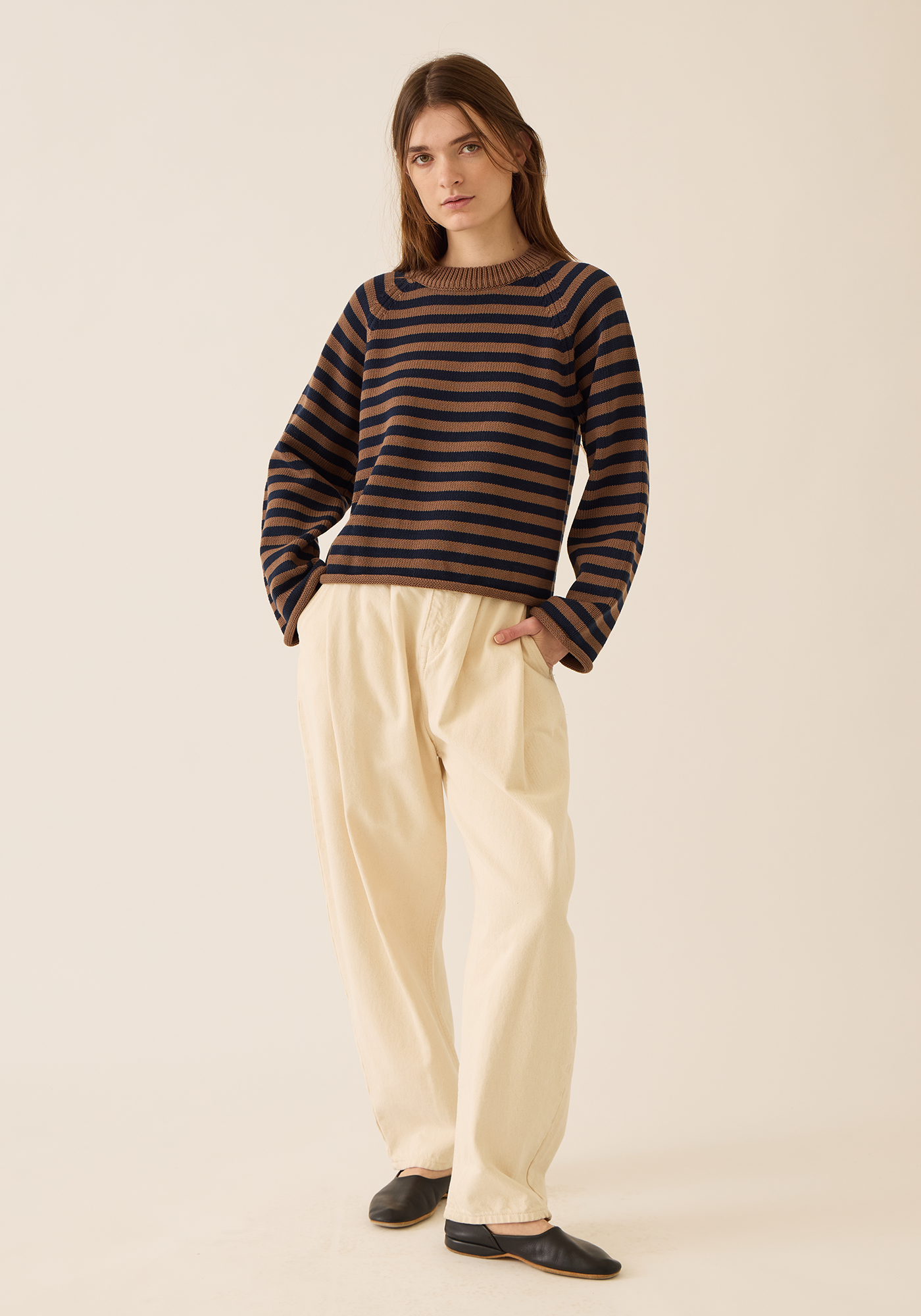 Andi Stripe Cotton Sweater