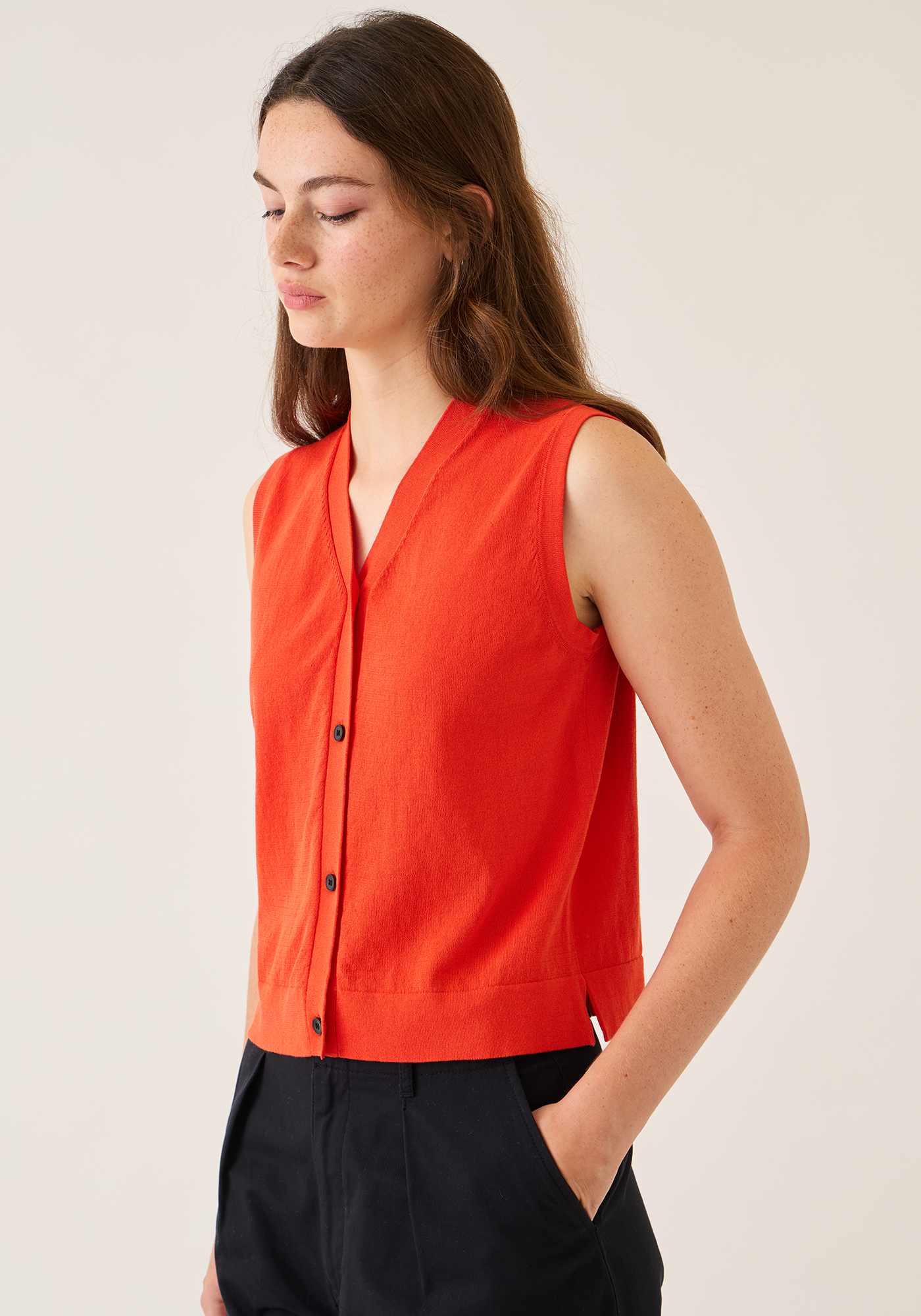 Anya Fine Cotton Stretch Top