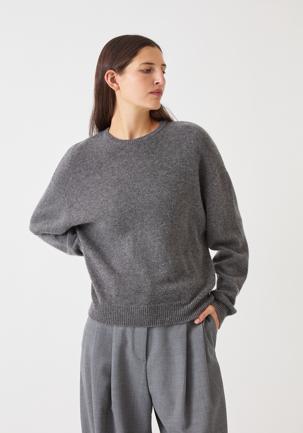 Artemis Cashmere Sweater in Peony Pink main image 0