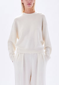 Artemis Cashmere Sweater in Ivory main image 1