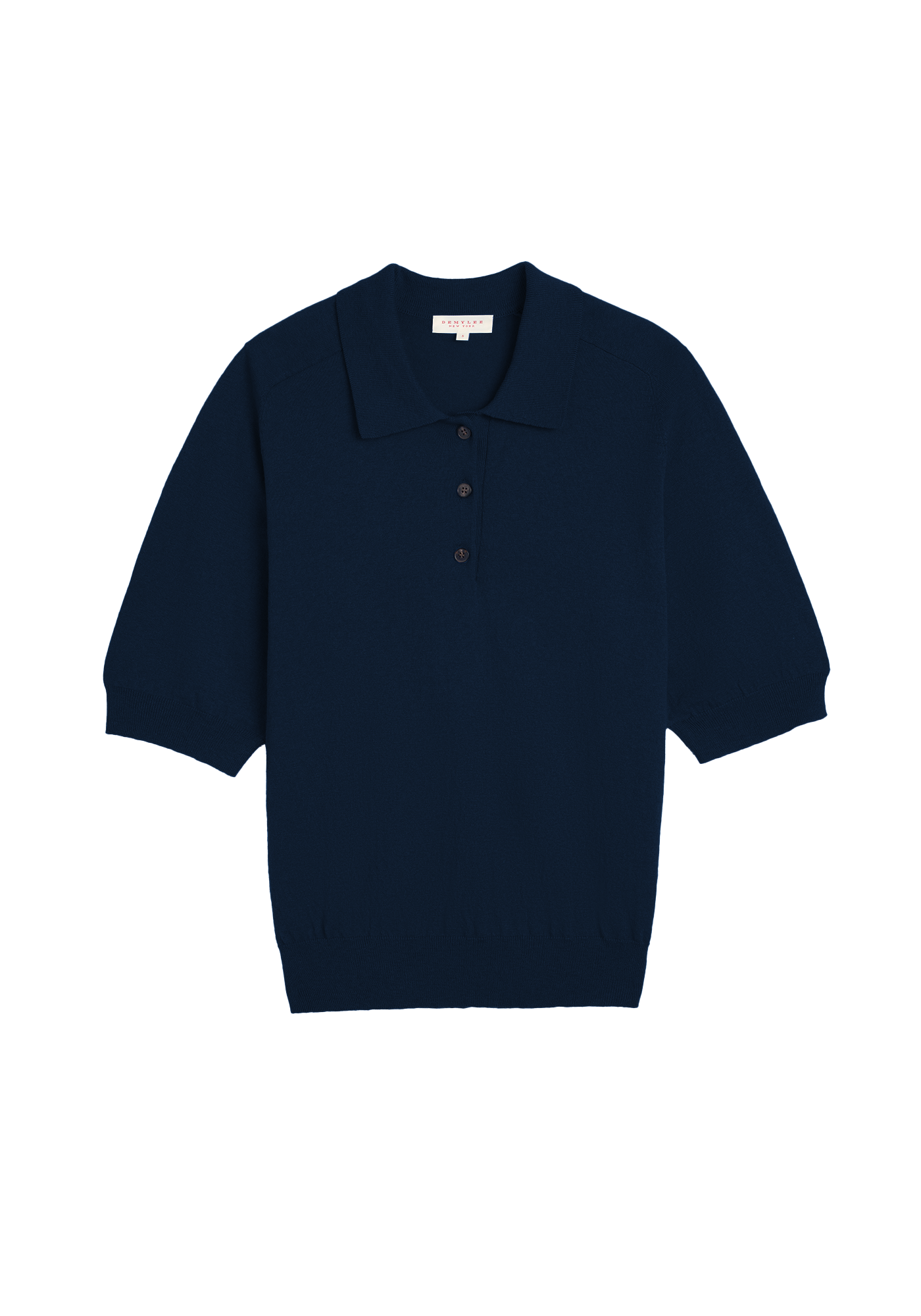 Billie Cotton Cashmere Polo Top