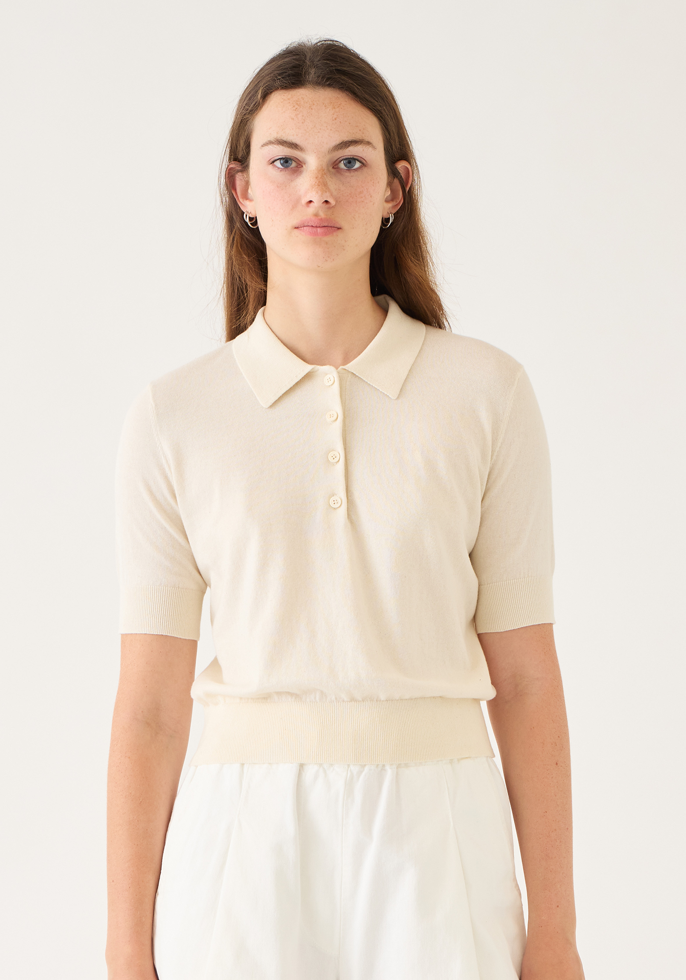 Cameron Cotton Polo Top
