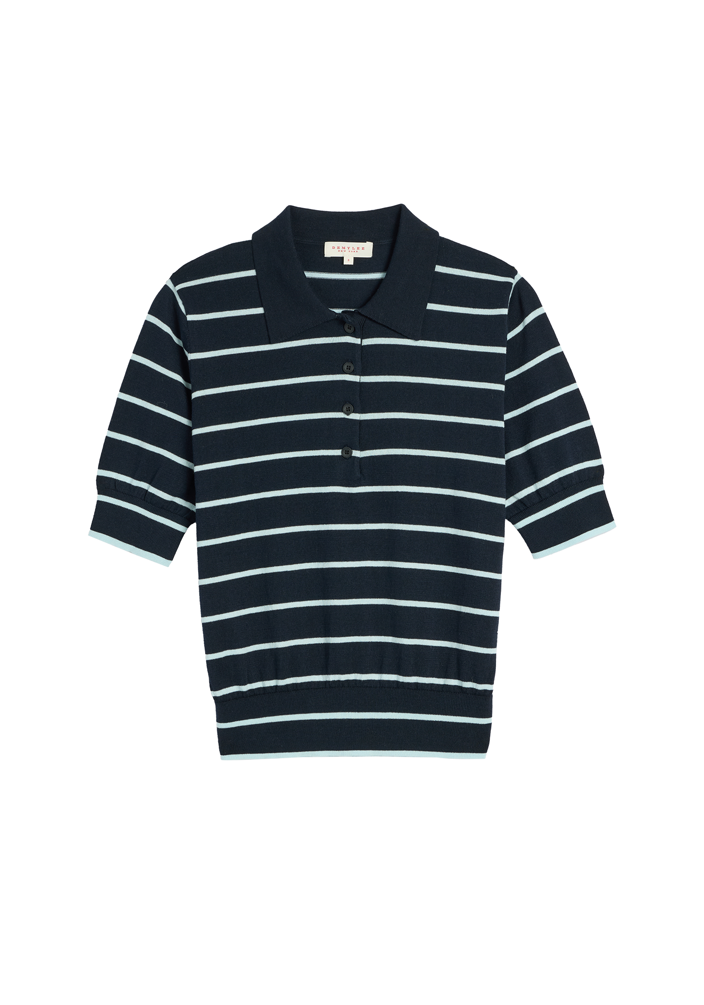 Cameron Stripe Cotton Polo Top