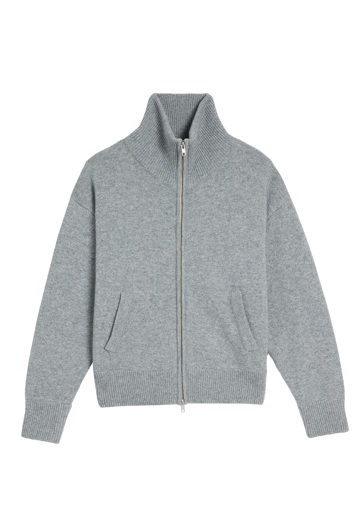Cecily Wool Cashmere Zip Cardigan
