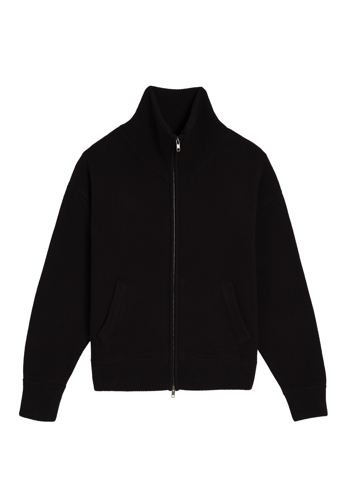 Cecily Wool Cashmere Zip Cardigan
