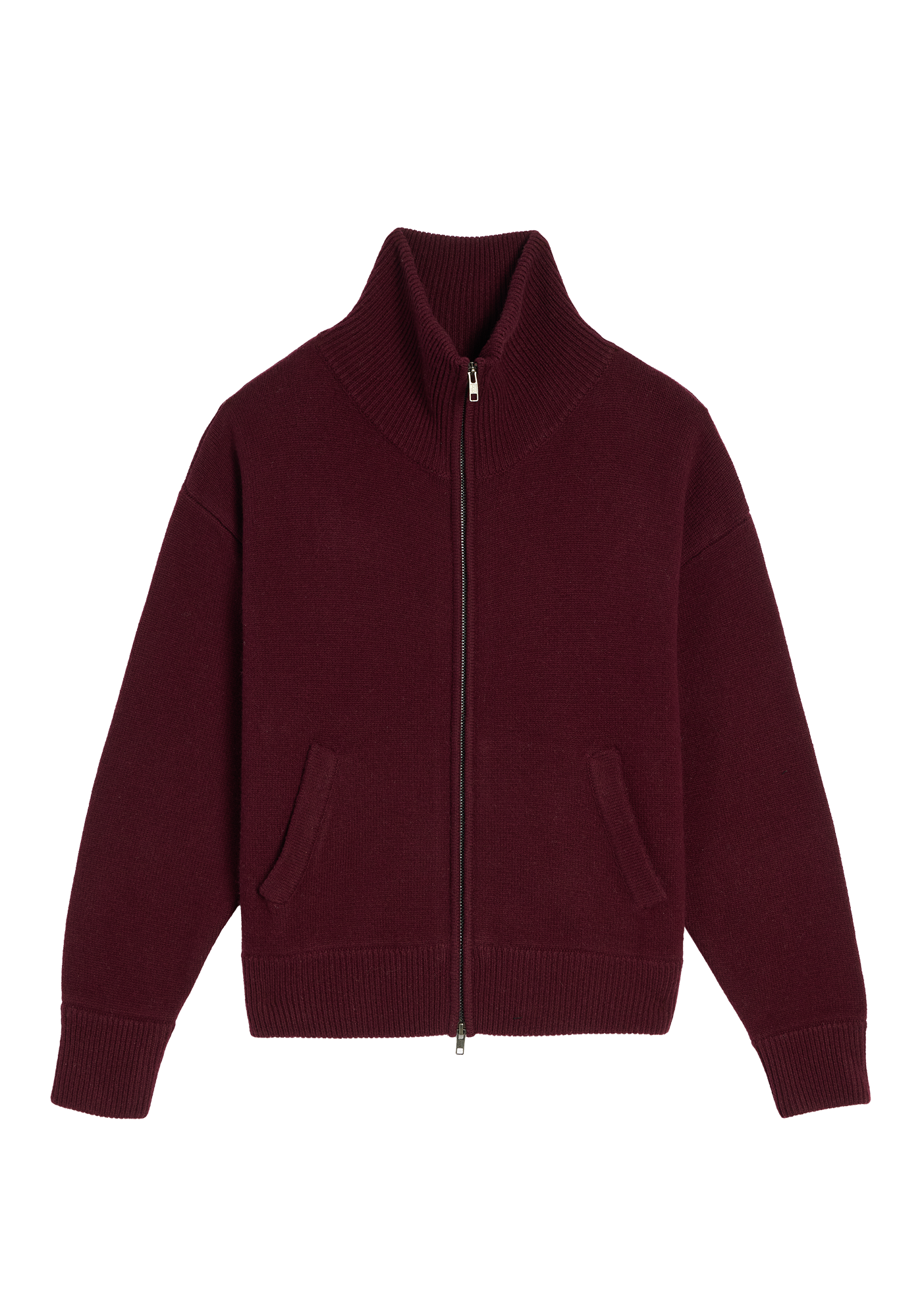Cecily Wool Cashmere Zip Cardigan