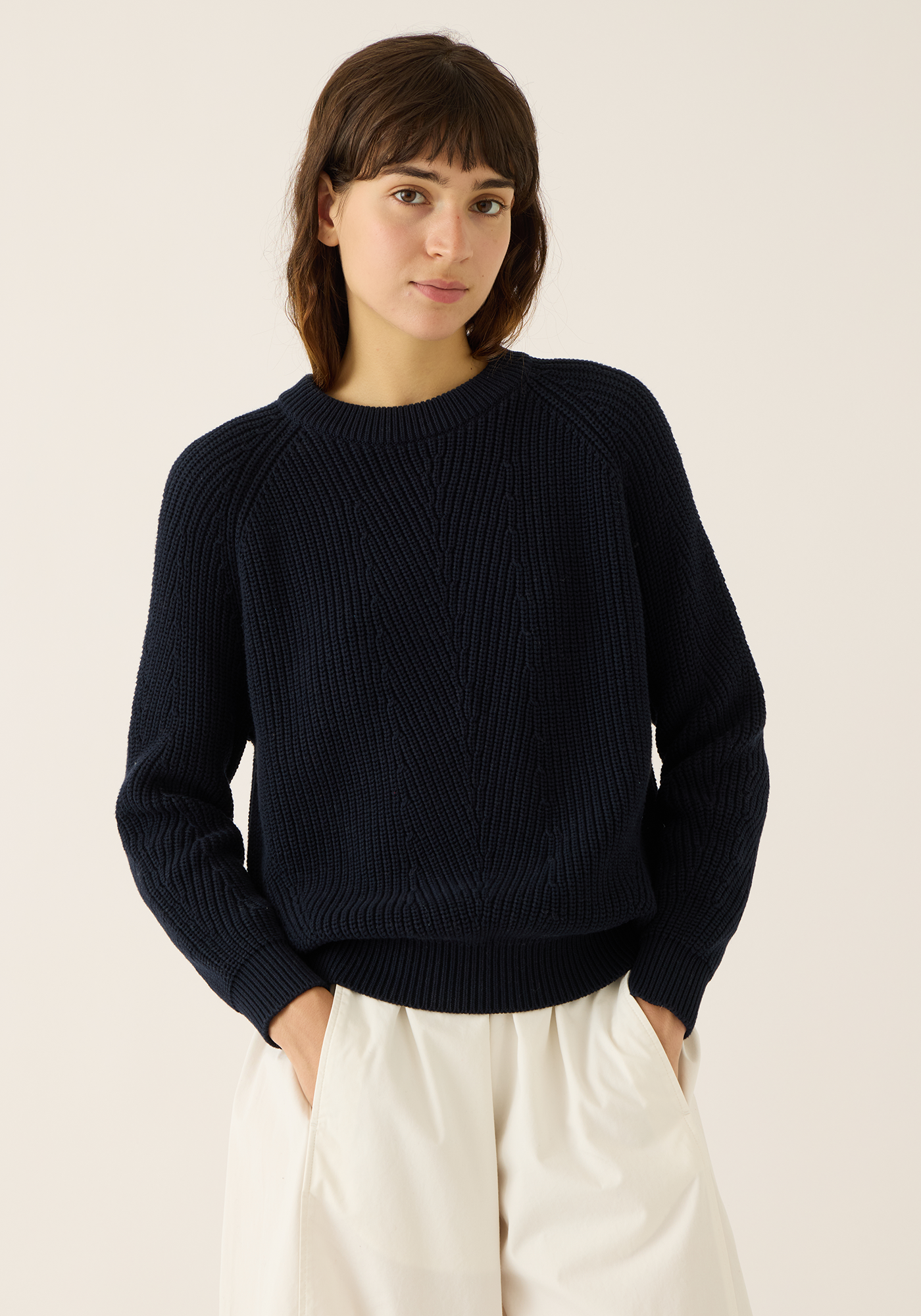 Chelsea Solid Cotton Sweater
