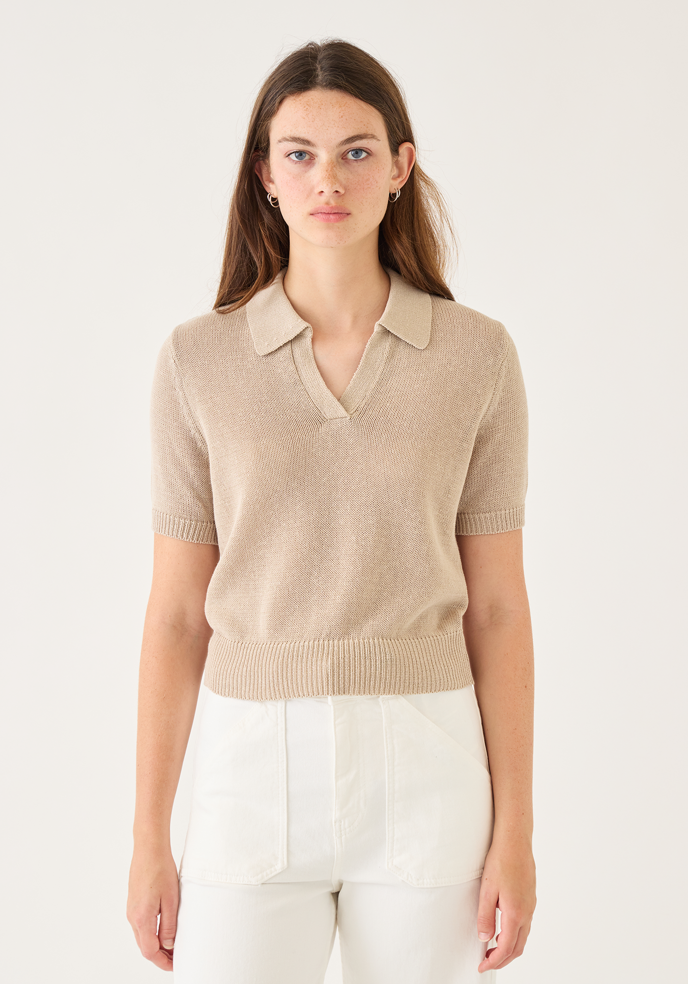 Cris Cotton Linen Top