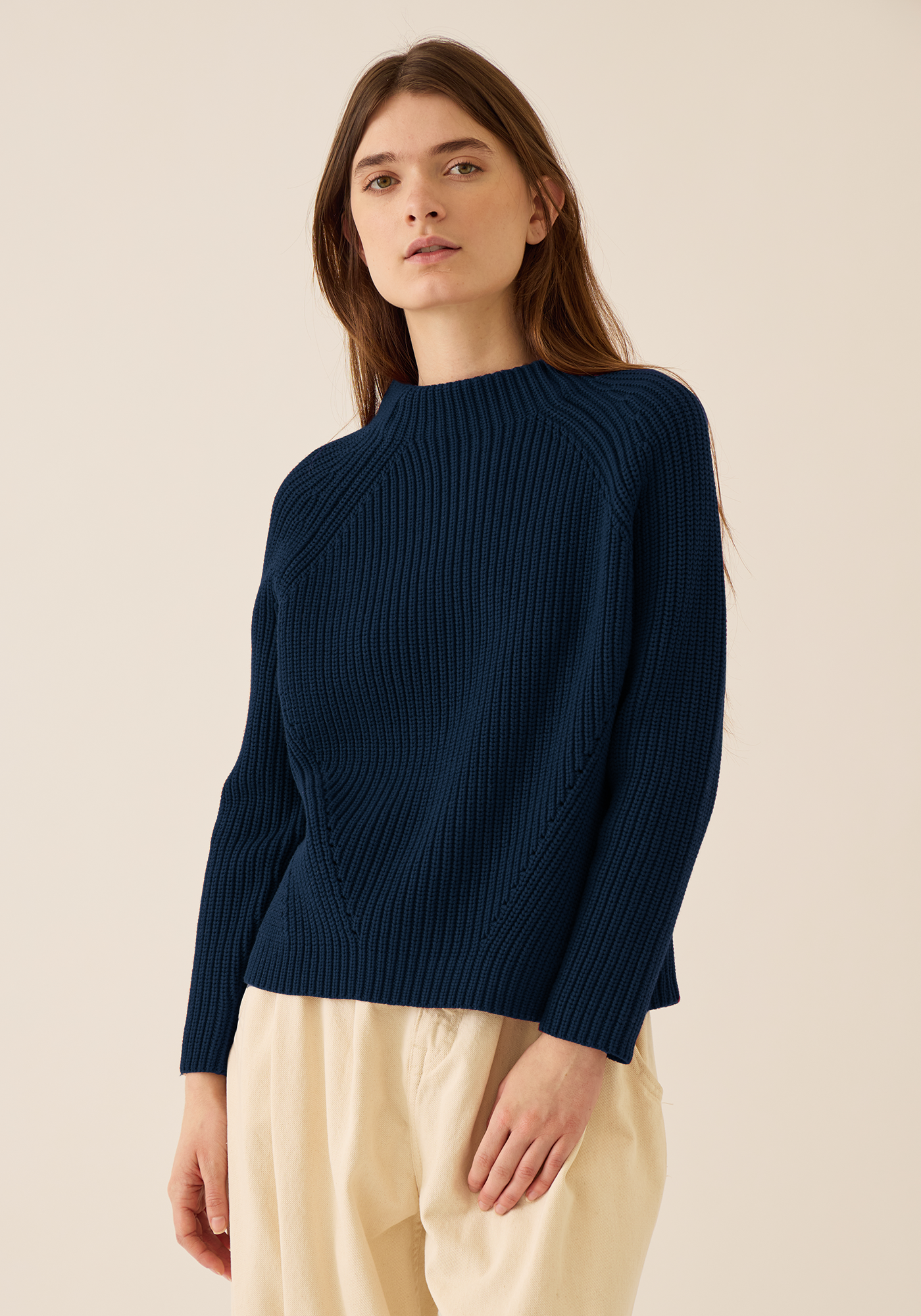 Daphne Solid Cotton Sweater