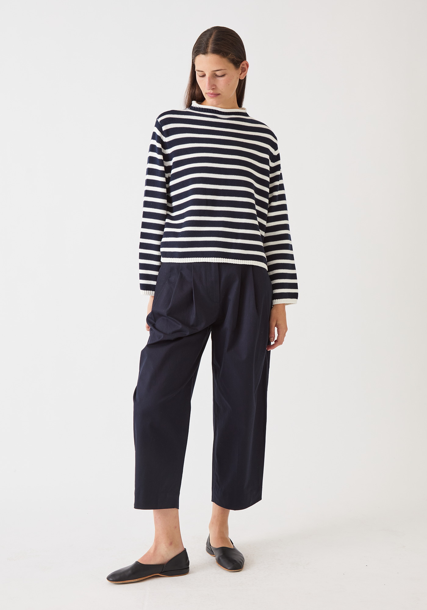 Dylan Stripe Cotton Sweater