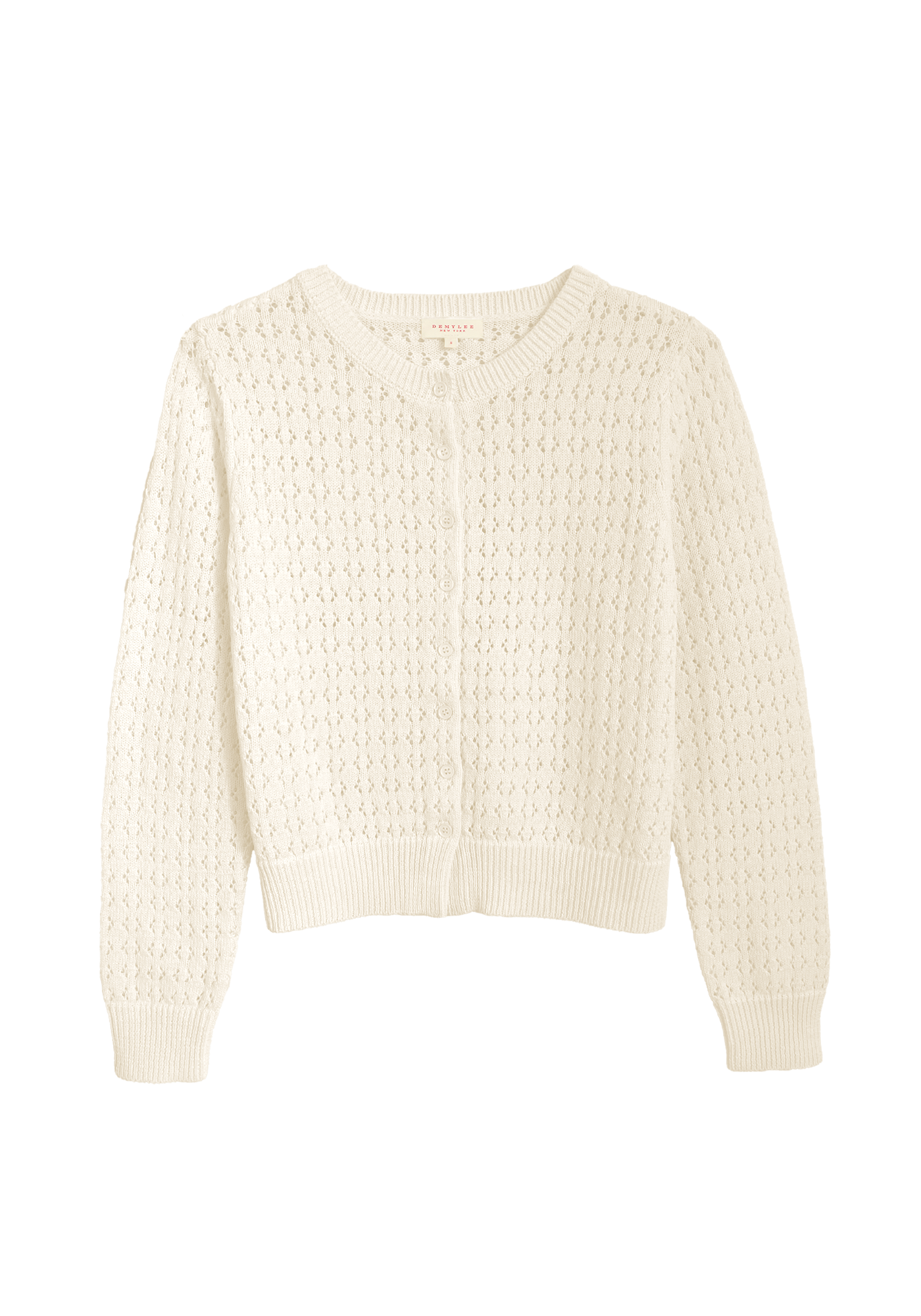 Emma Crochet Cotton Linen Cardigan