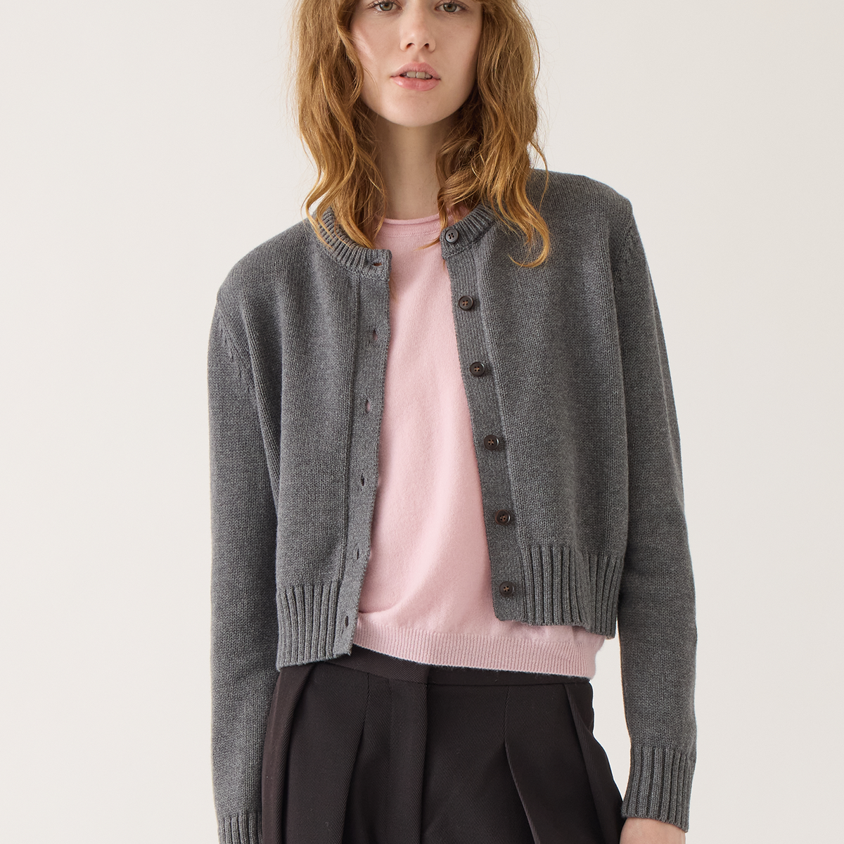 DEMYLEE デミリー　Tora Cotton Short Cardigan 24AW DEMYLEE Tora Cotton Short Cardigan Short knit cardigan XS