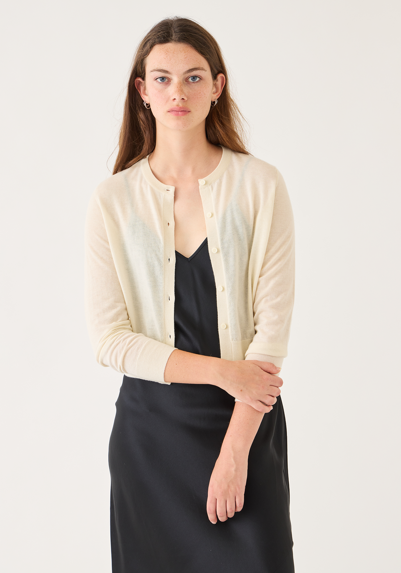 Inez Superfine Cashmere Cardigan