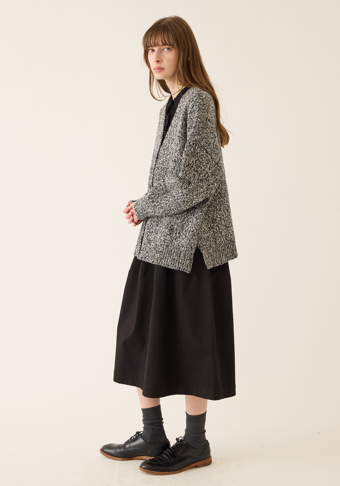 Ingrid Wool Melange Cardigan