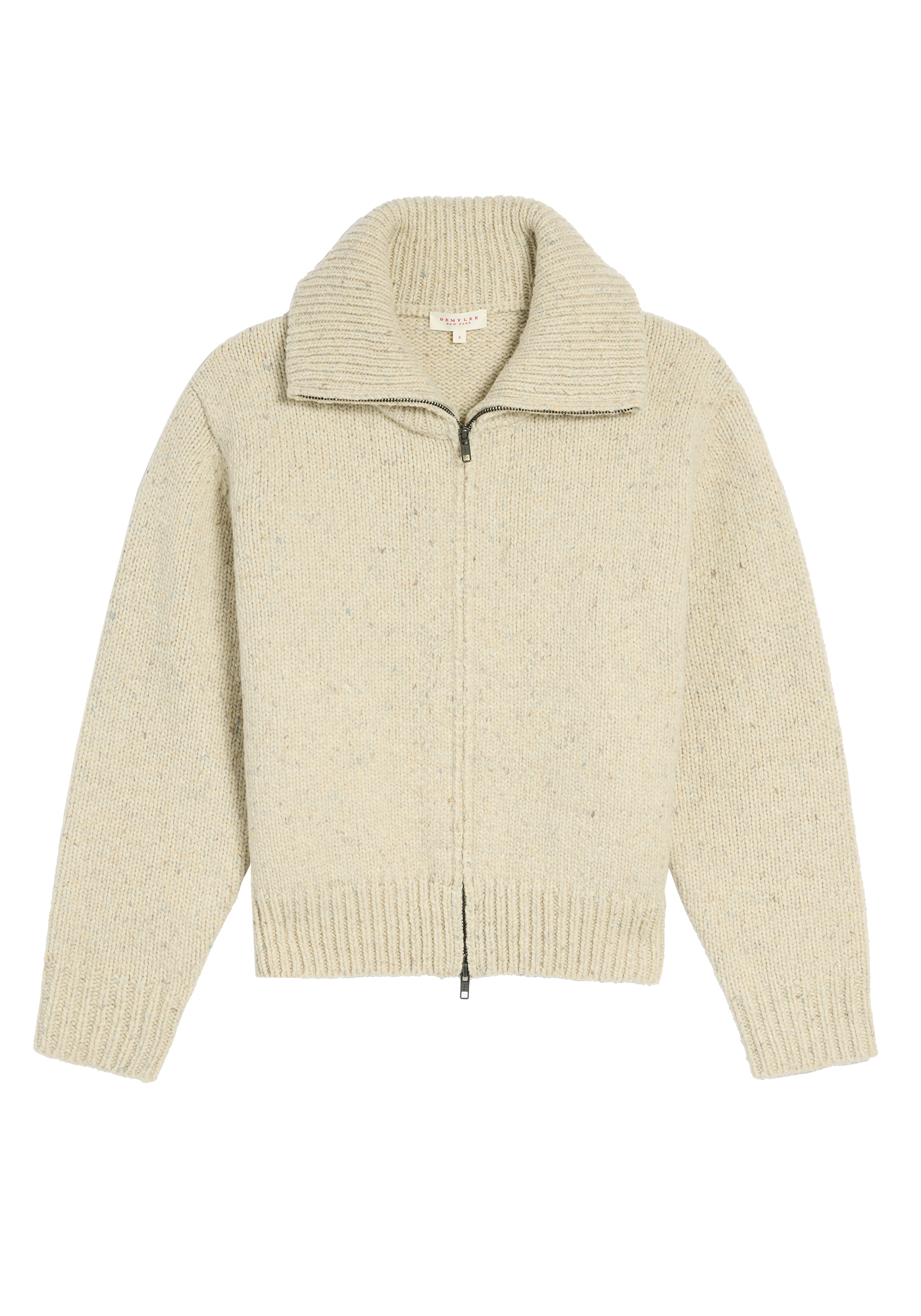 Irene Confetti Wool Alpaca Zip Cardigan