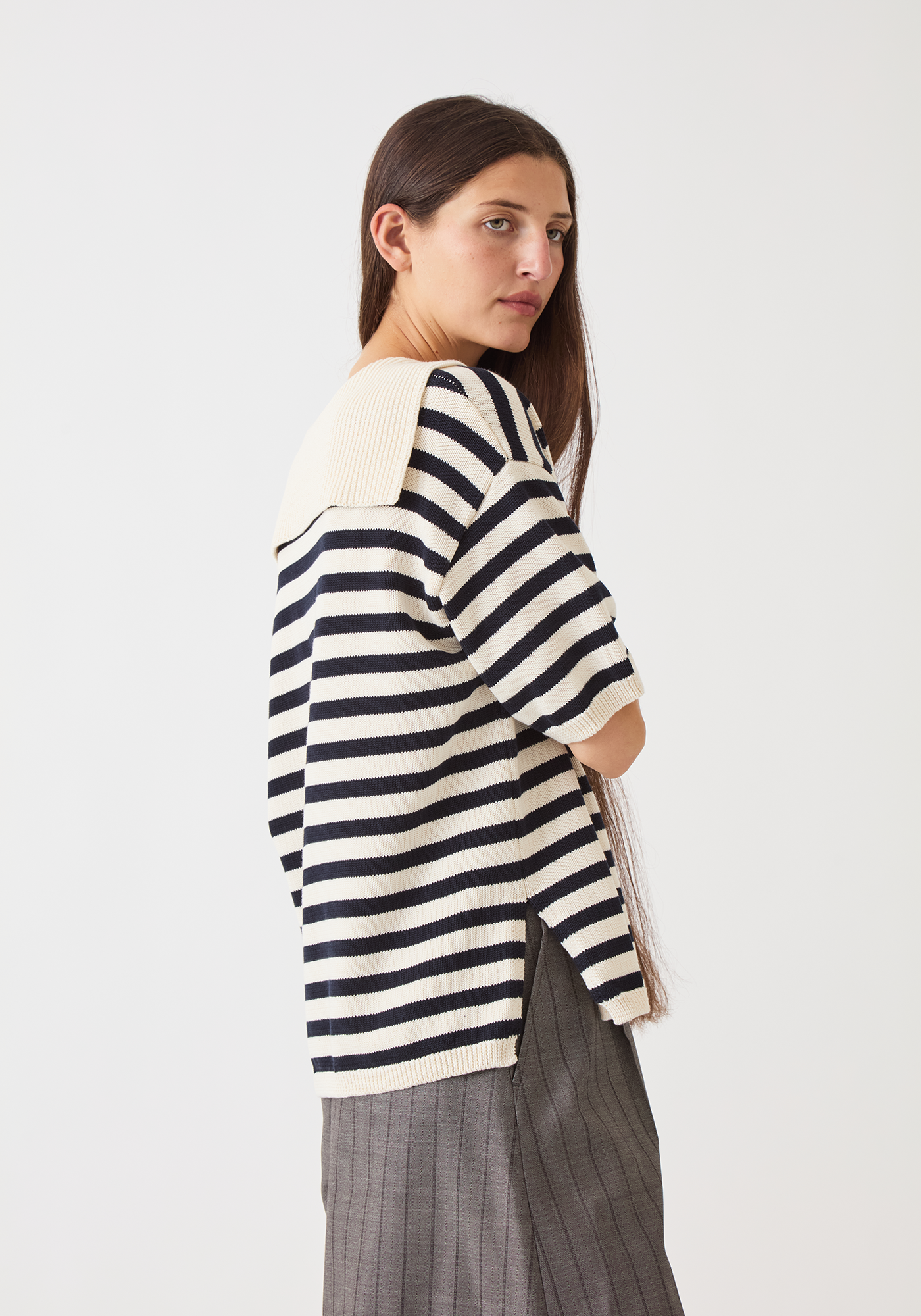 Jane Stripe Cotton Sweater