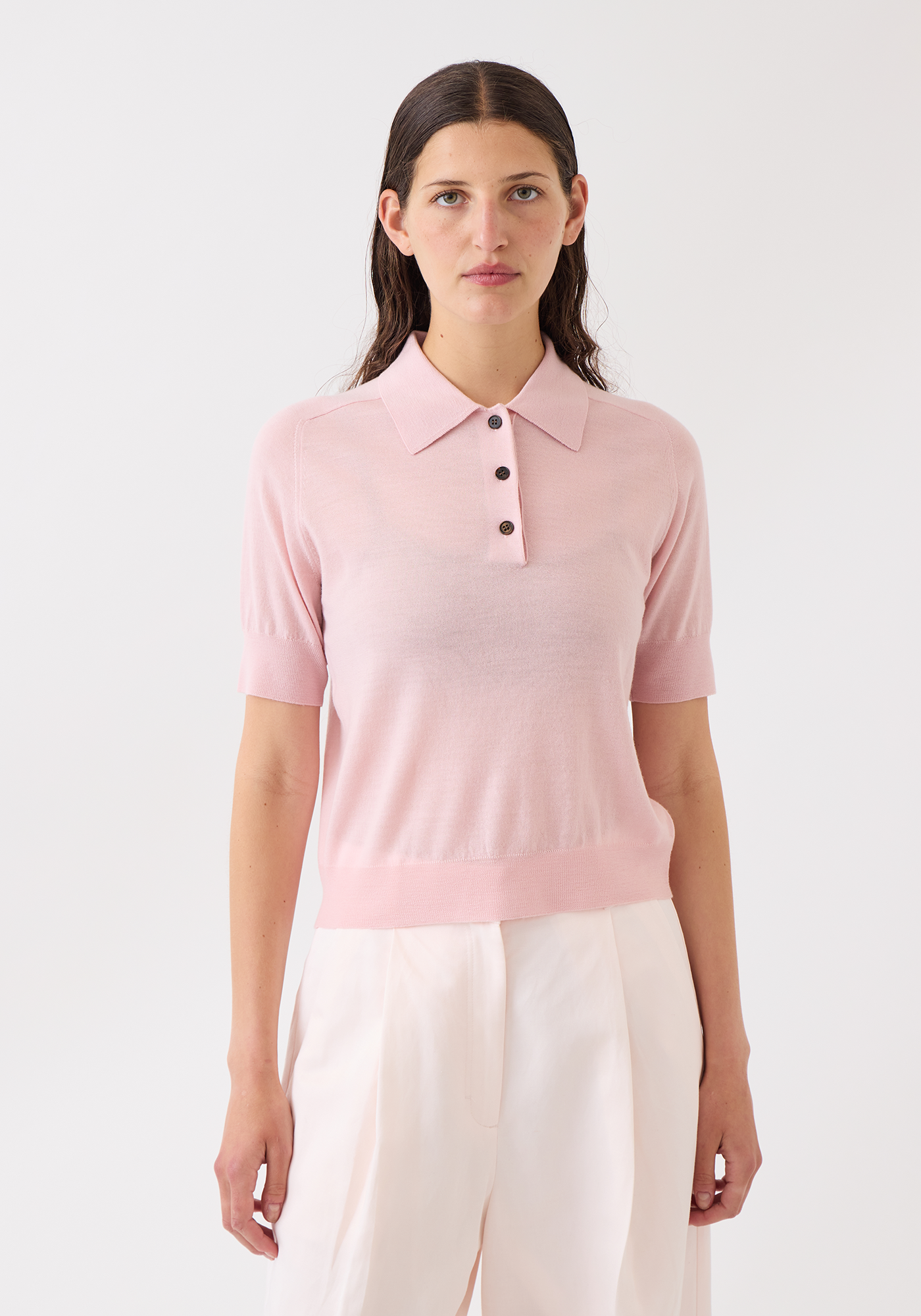 Jarvis Superfine Merino Wool Polo Top